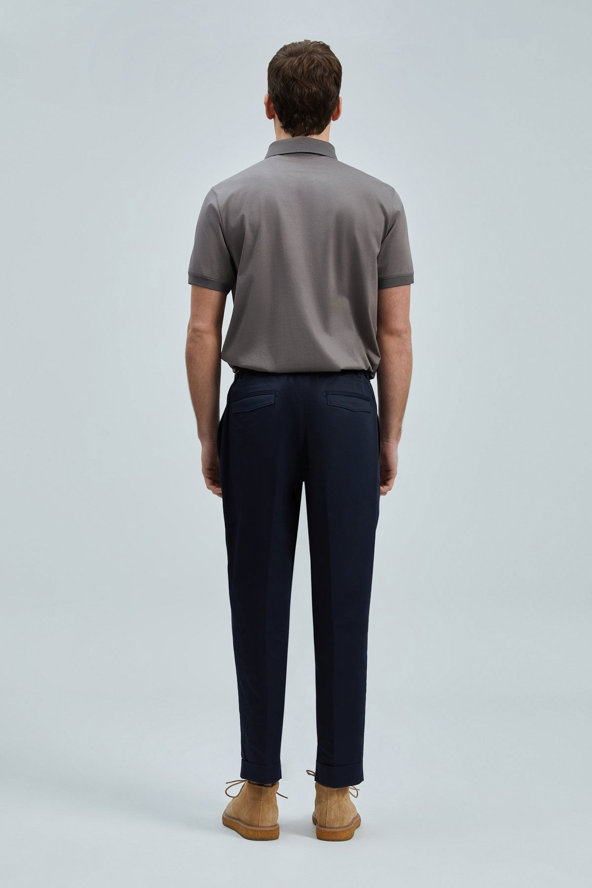 Lufian Erkek Luna Smart Polo T-Shirt 111040228 Vizon - 4