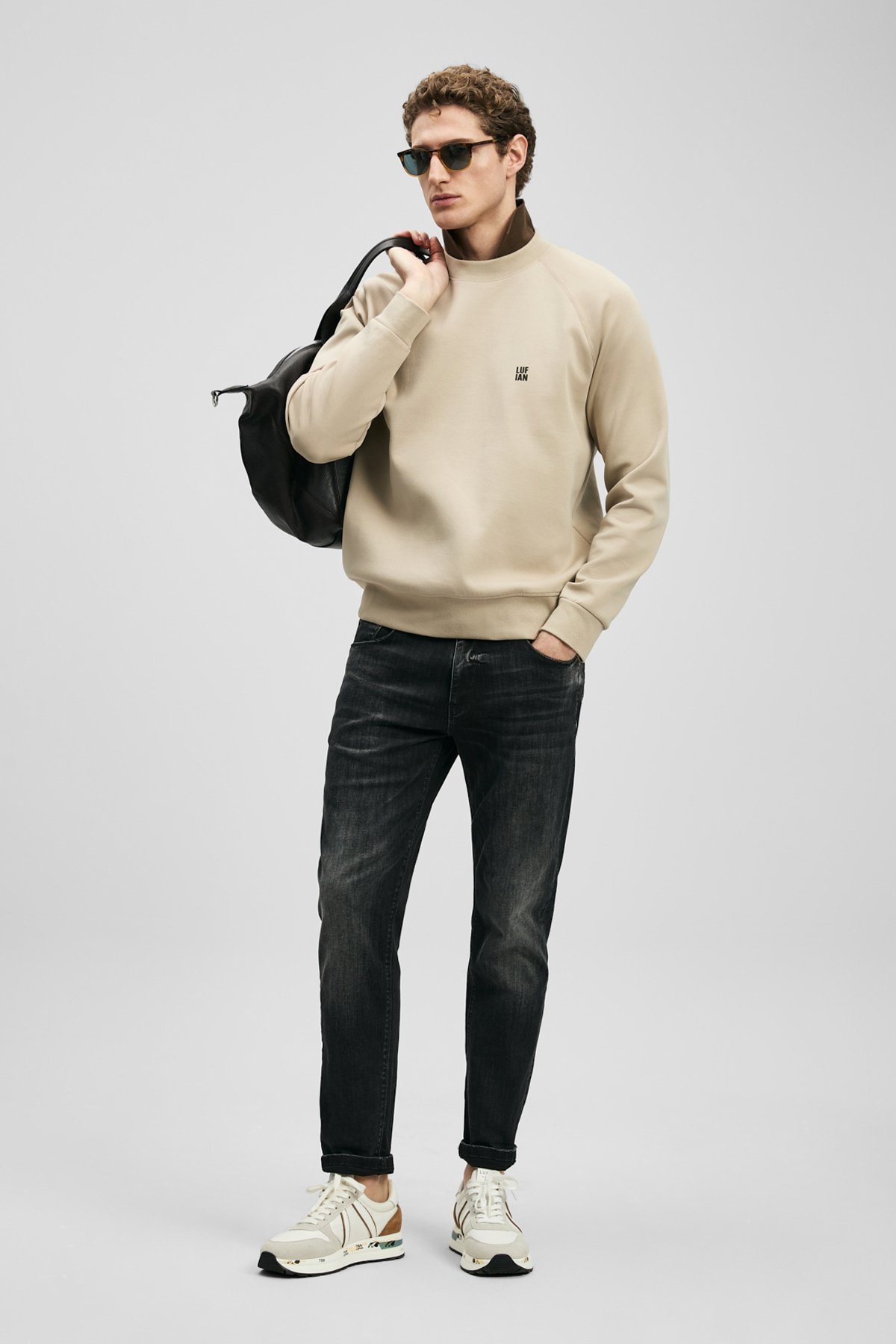 Lufian Erkek Luta Smart Slim Fit Jean Pantolon 111200243 Antrasit - 1