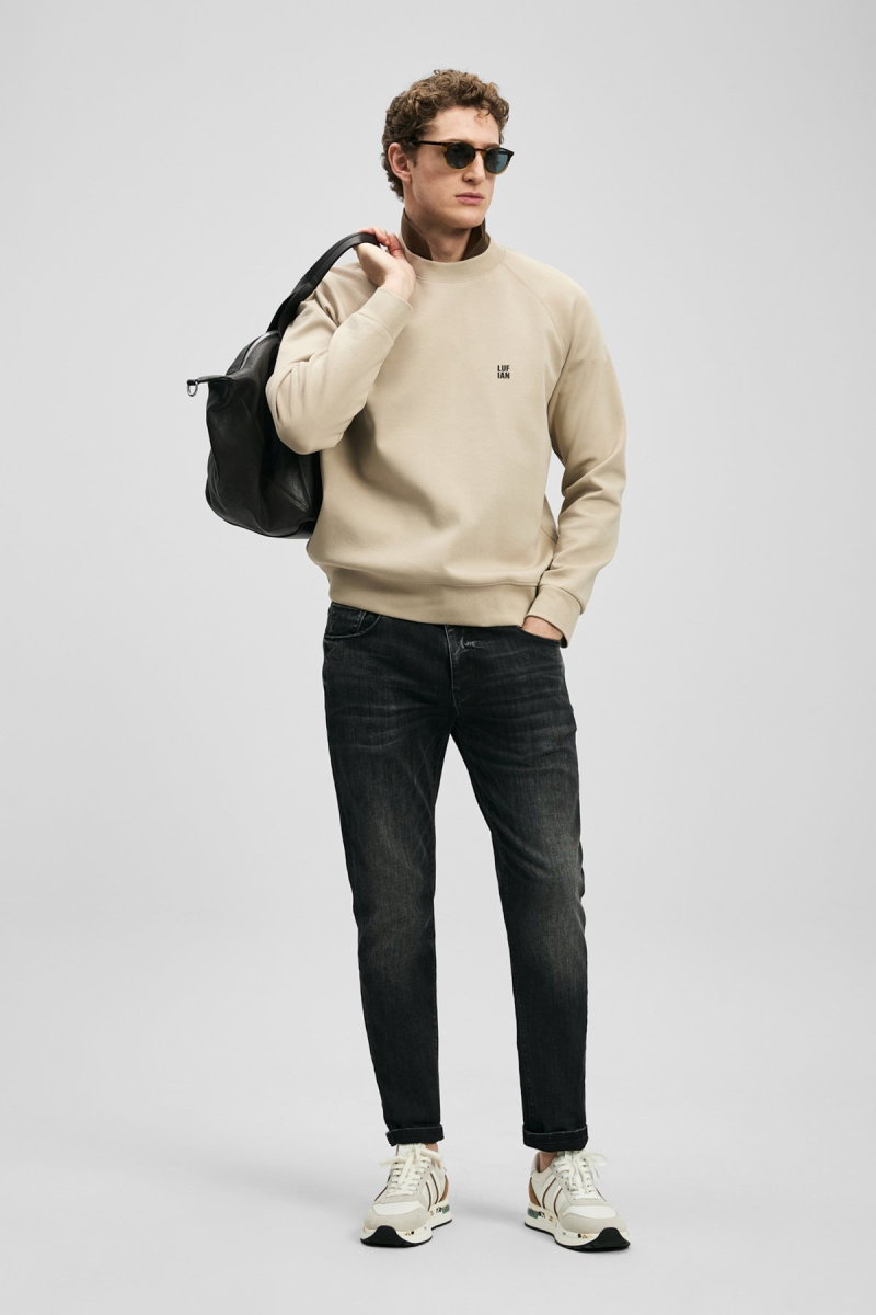 Lufian Erkek Luta Smart Slim Fit Jean Pantolon 111200243 Antrasit - 3