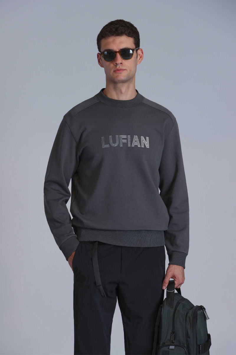 Lufian Erkek Luther Sweatshirt 112030145 Haki 