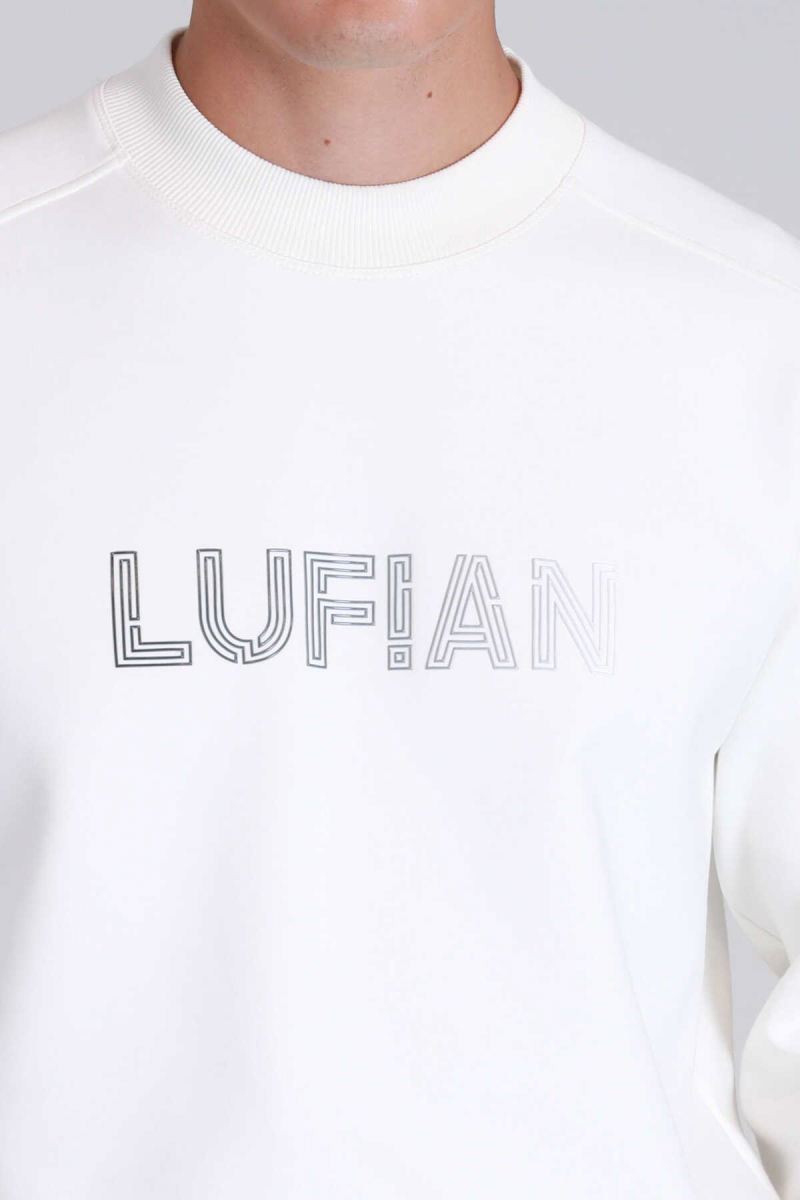 Lufian Erkek Luther Sweatshirt 112030145 Kırık Beyaz - 3