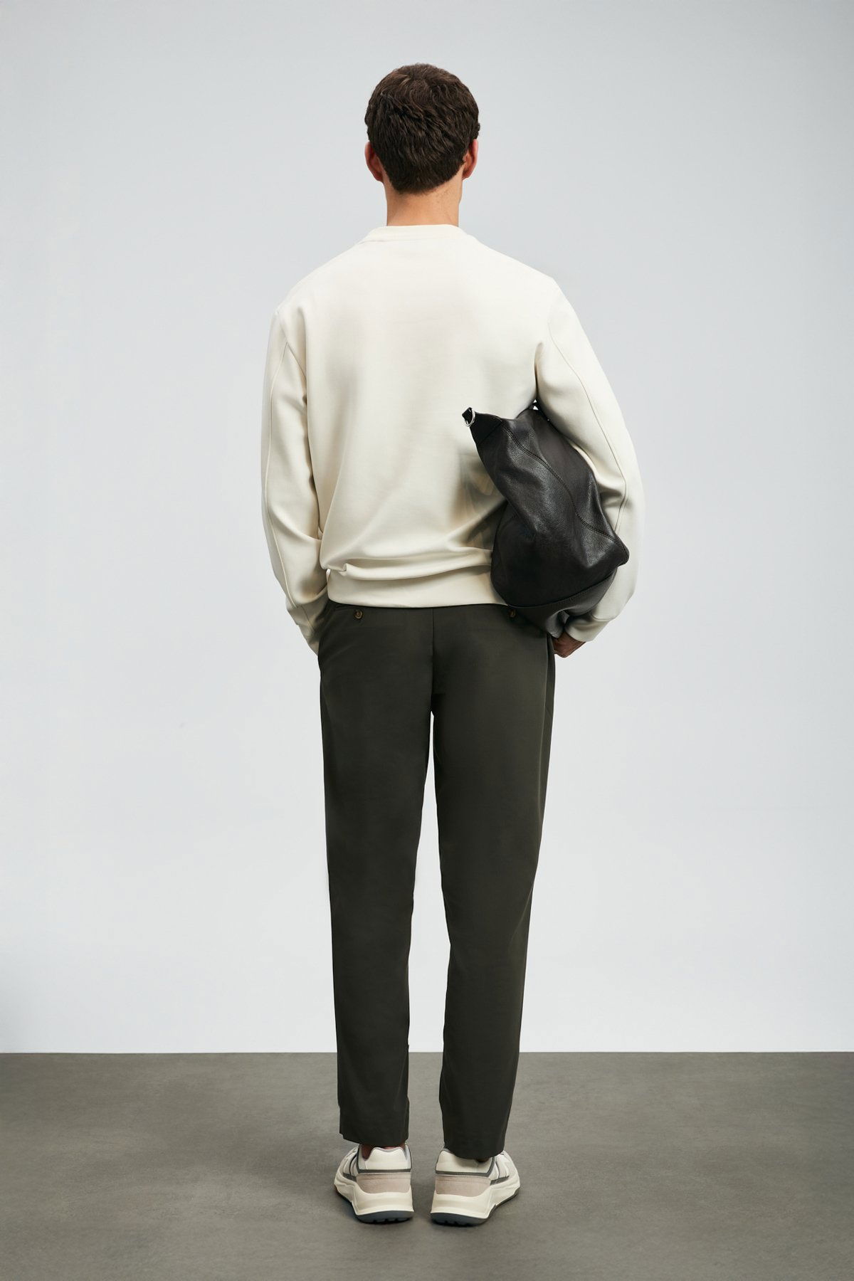 Lufian Erkek Luther Sweatshirt 112030171 Ekru - 4