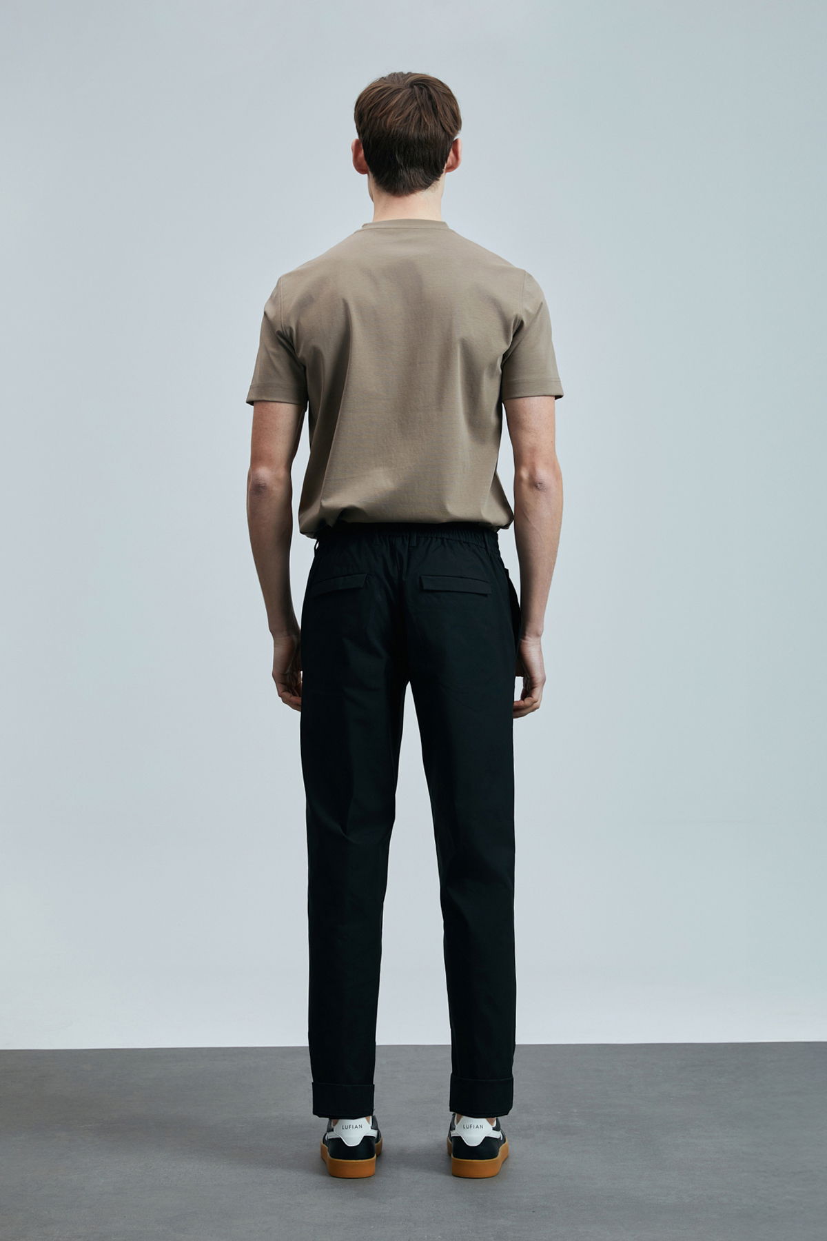 Lufian Erkek Marcus Modern Grafik T-Shirt 111020235 Deve Tüyü - 4