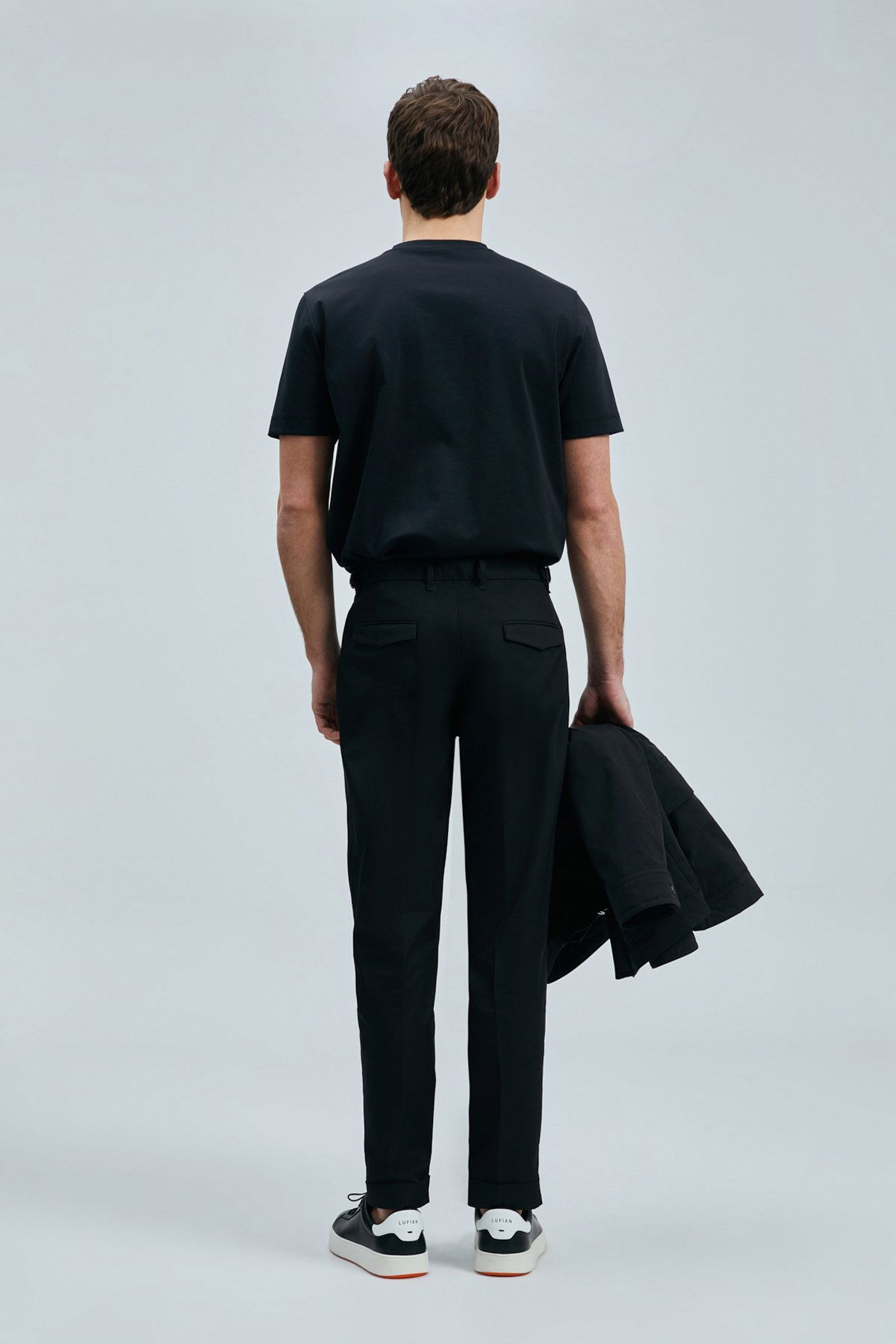 Lufian Erkek Marcus Modern Grafik T-Shirt 111020235 Siyah - 4