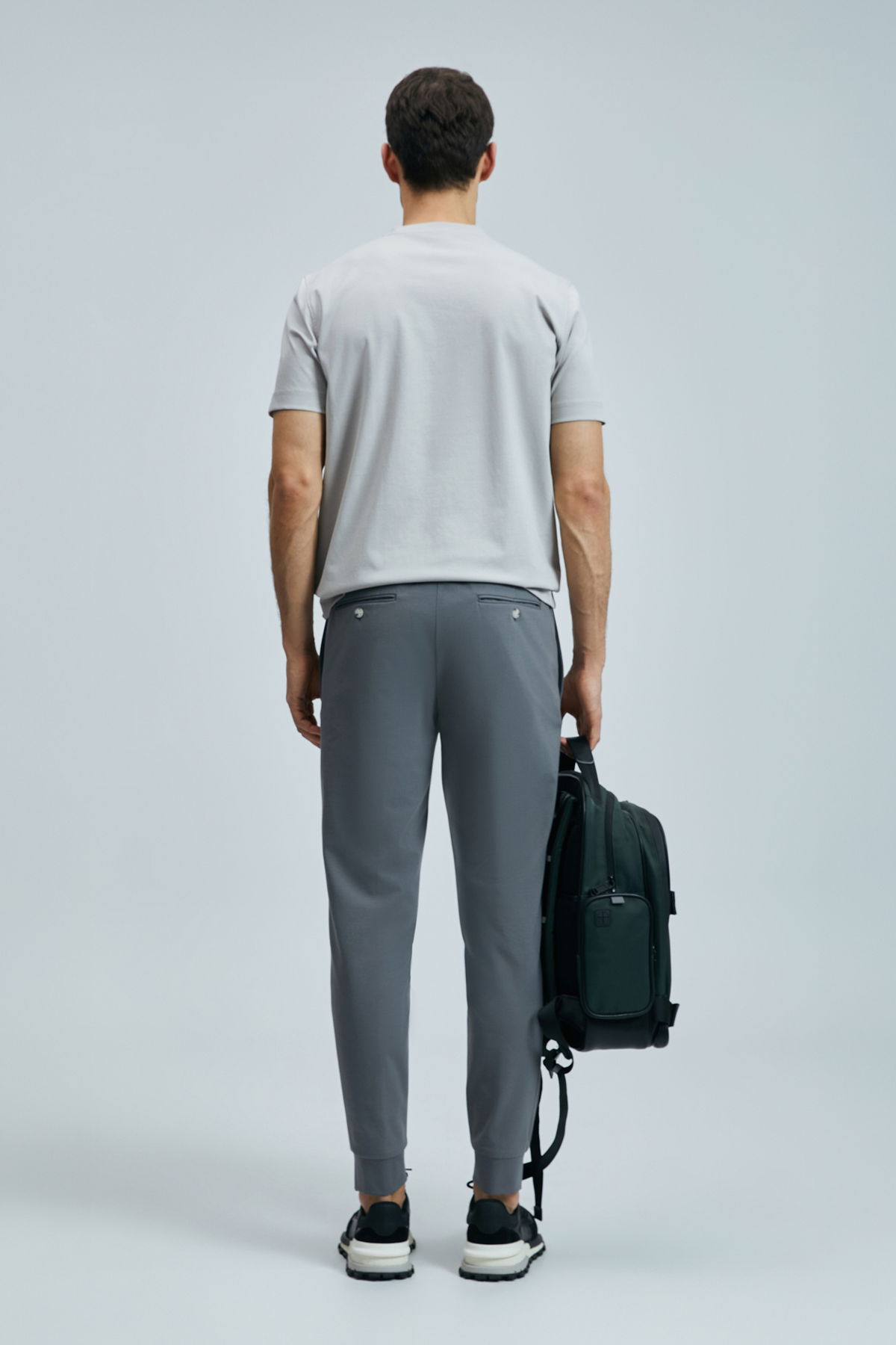 Lufian Erkek Marcus Modern Grafik T-Shirt 111020235 Taş - 4
