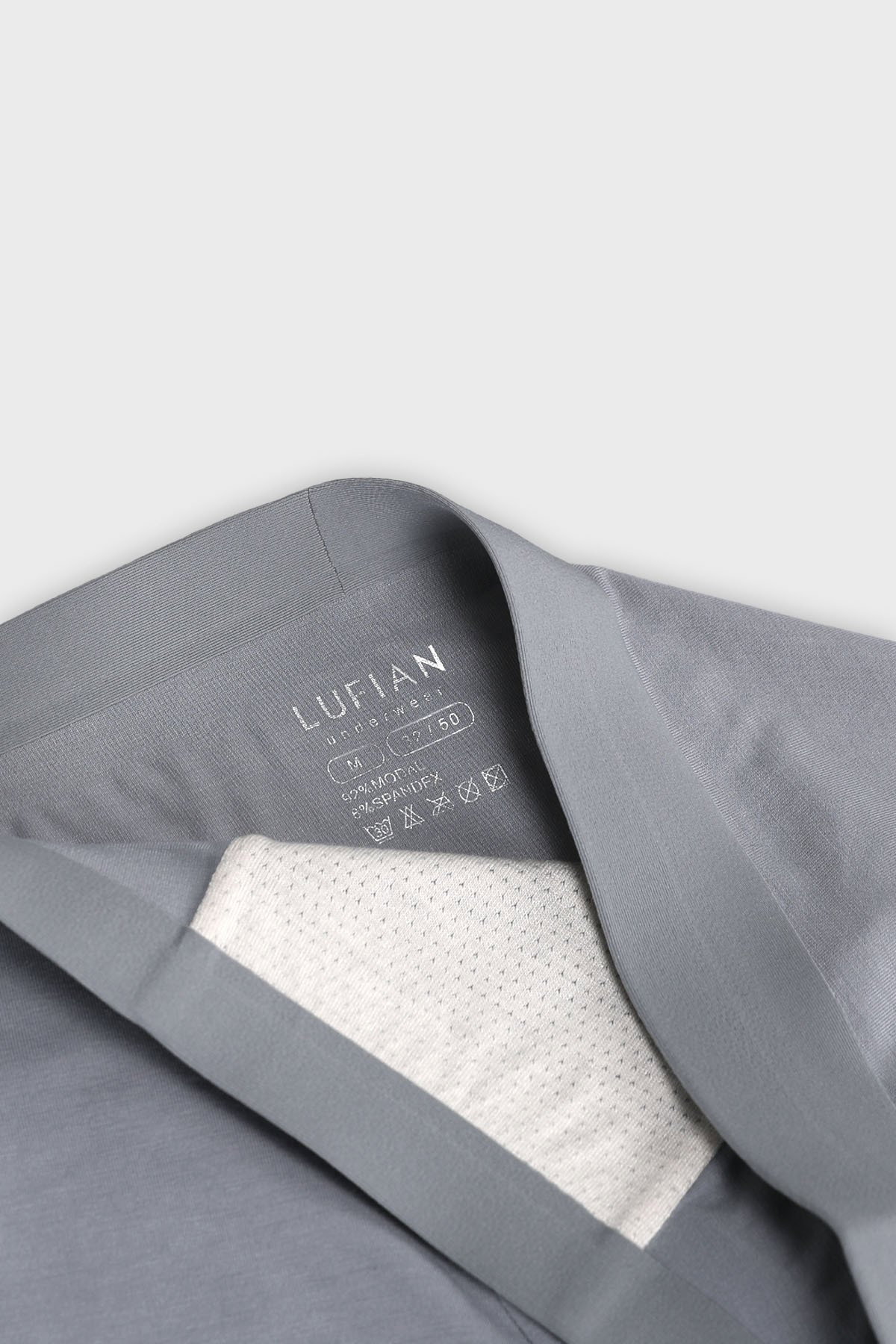 Lufian Erkek Mark 3 Adet Modal Dikişsiz Boxer 111080035 Açık Gri - 2