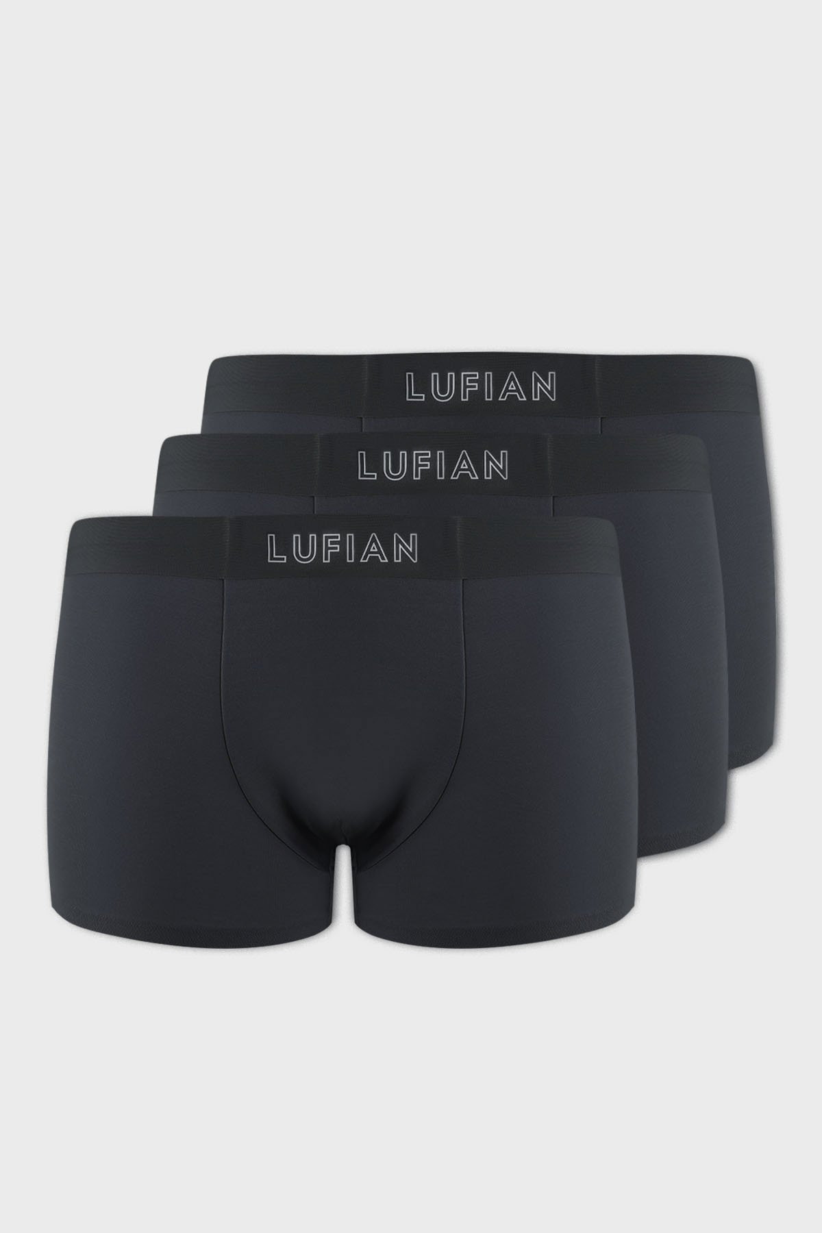 Lufian Erkek Mark 3 Adet Modal Dikişsiz Boxer 111080035 Antrasit - 1