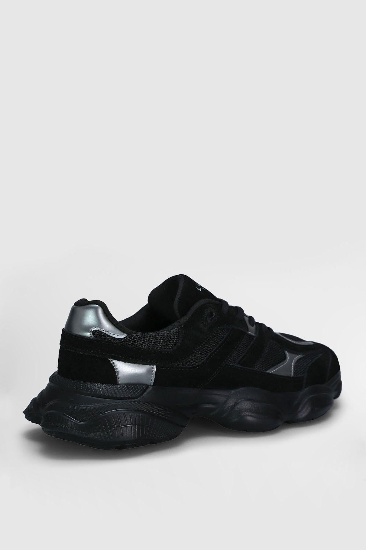 Lufian Erkek Mark Deri Sneaker Ayakkabı 112230240 Siyah - 2