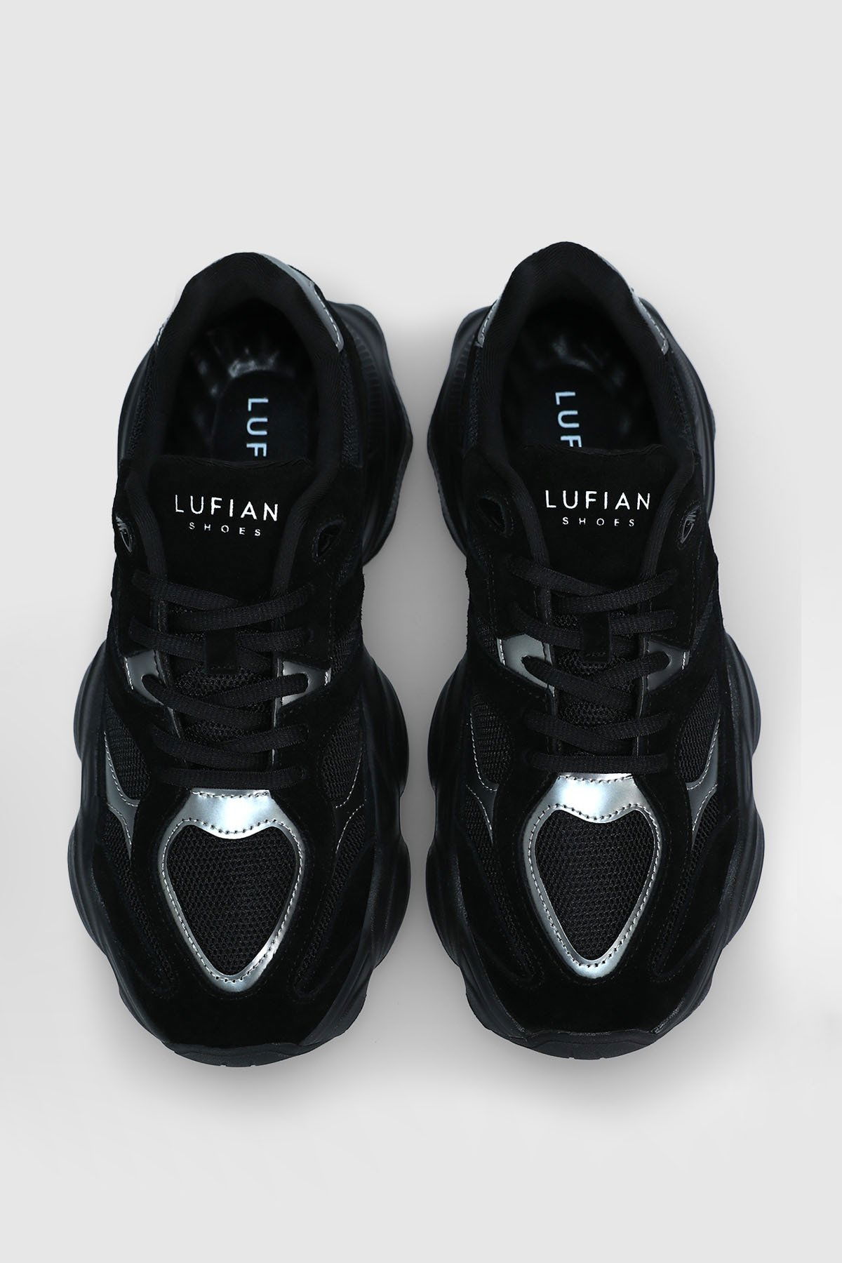 Lufian Erkek Mark Deri Sneaker Ayakkabı 112230240 Siyah - 3