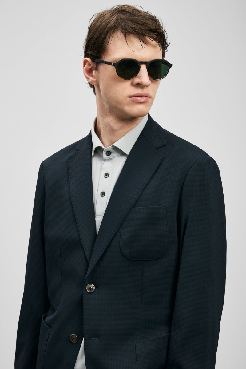 Lufian Erkek Noa Slim Fit Spor Blazer Ceket 111140175 Lacivert - 3