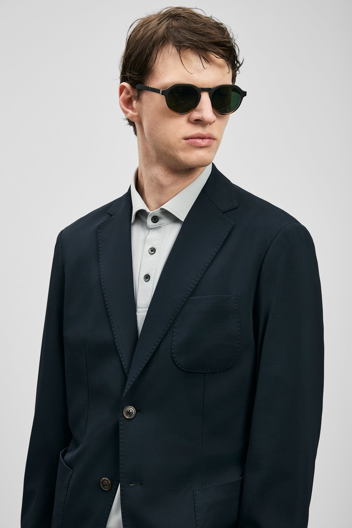 Lufian Erkek Noa Slim Fit Spor Blazer Ceket 111140175 Lacivert - 3
