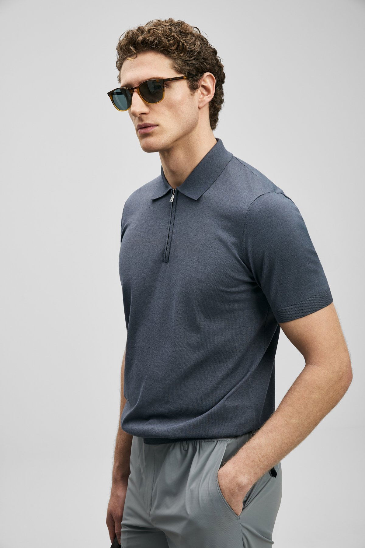 Lufian Erkek North Modal Karışımlı Kazak 111090136 Gri - 3