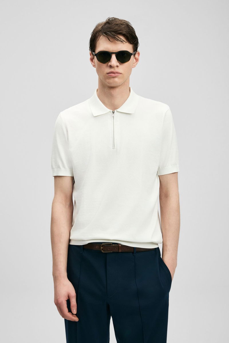 Lufian Erkek North Modal Karışımlı Kazak 111090136 Kırık Beyaz - Lufian