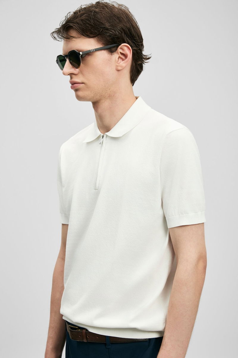 Lufian Erkek North Modal Karışımlı Kazak 111090136 Kırık Beyaz - 3