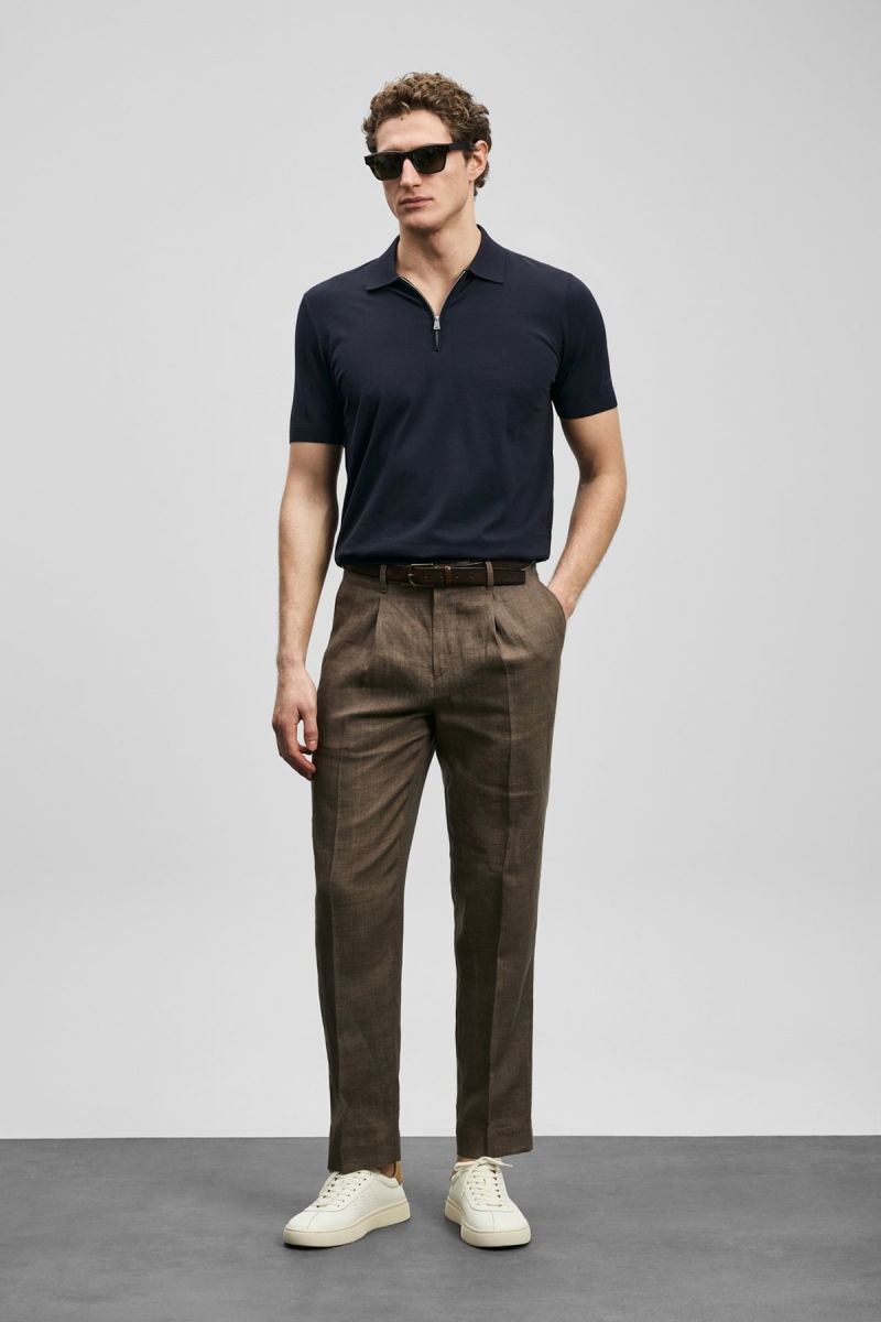 Lufian Erkek North Modal Karışımlı Kazak 111090136 Koyu Lacivert - 2