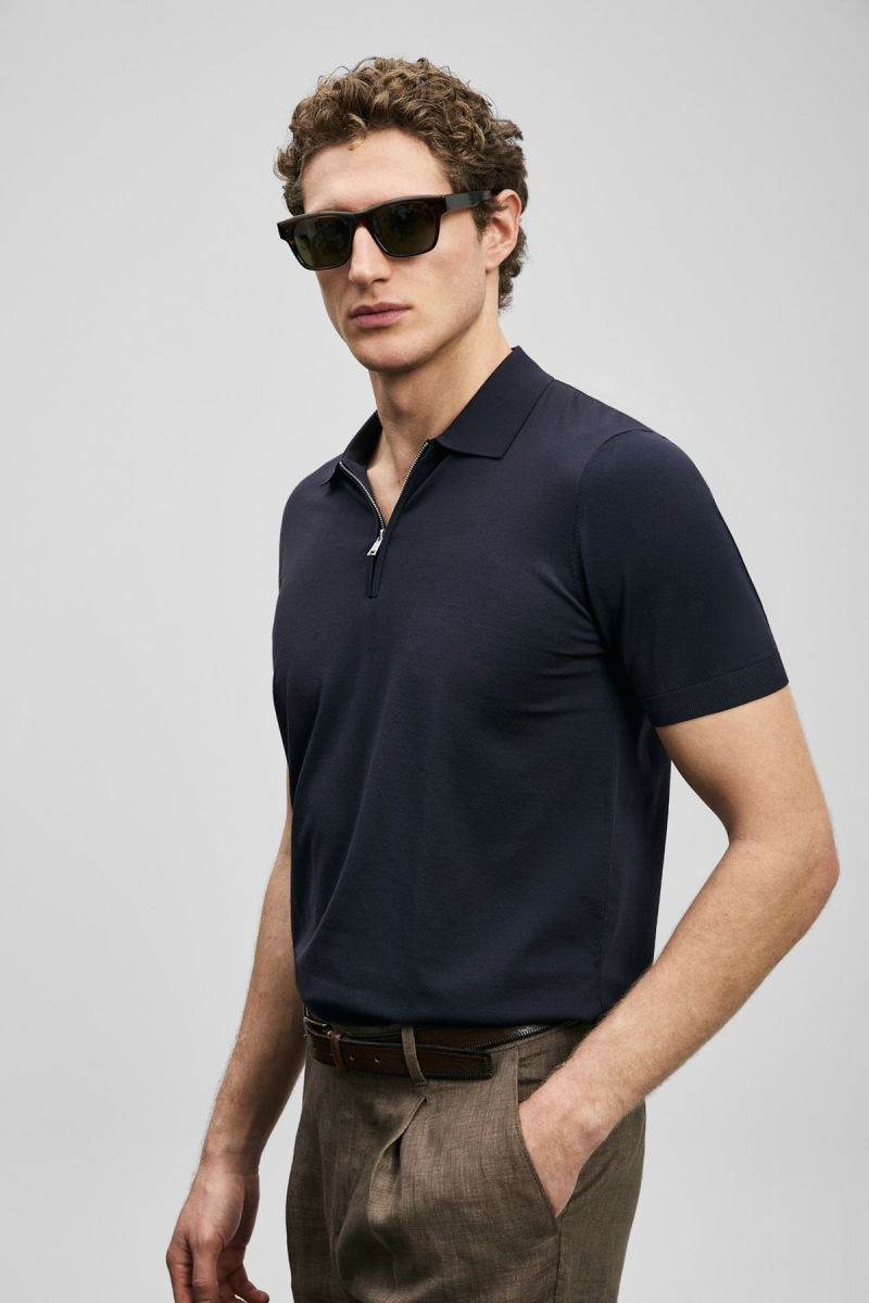 Lufian Erkek North Modal Karışımlı Kazak 111090136 Koyu Lacivert - 3