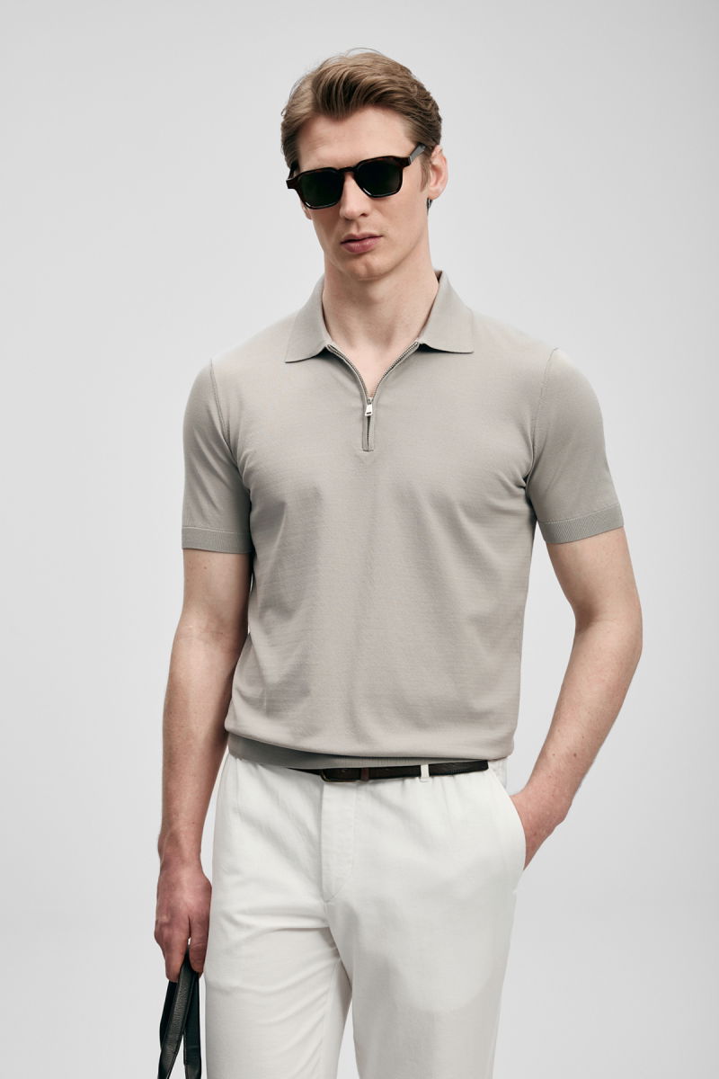 Lufian Erkek North Modal Karışımlı Kazak 111090136 Kum - Lufian