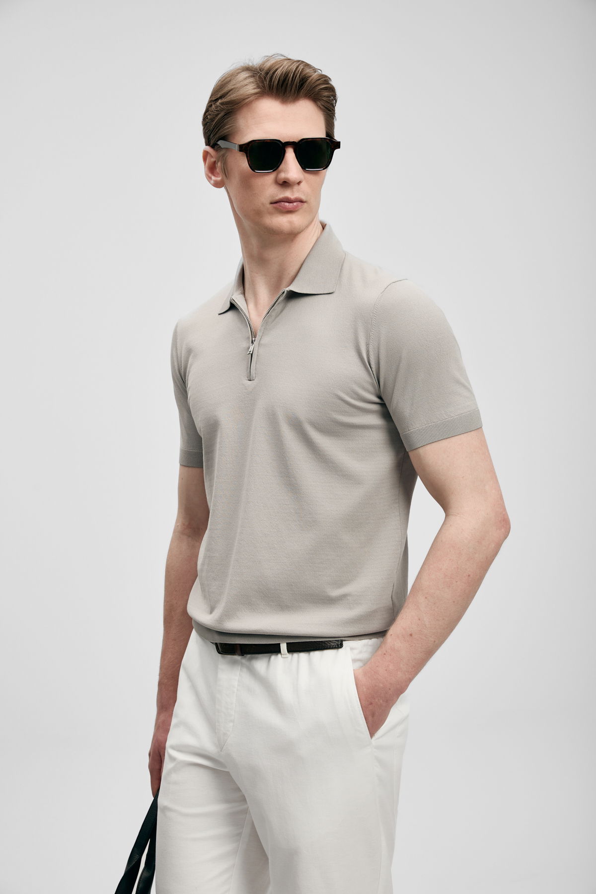 Lufian Erkek North Modal Karışımlı Kazak 111090136 Kum - 3