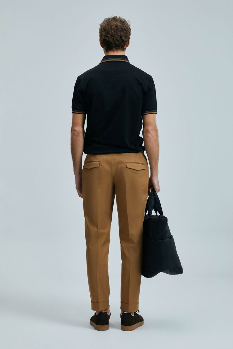 Lufian Erkek North Smart Polo T-Shirt 111040210 Siyah - 4