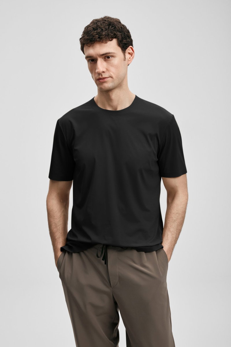 Lufian Erkek Nuvor Hi- Tech Performance Dikişsiz T-Shirt 111020319 Siyah 