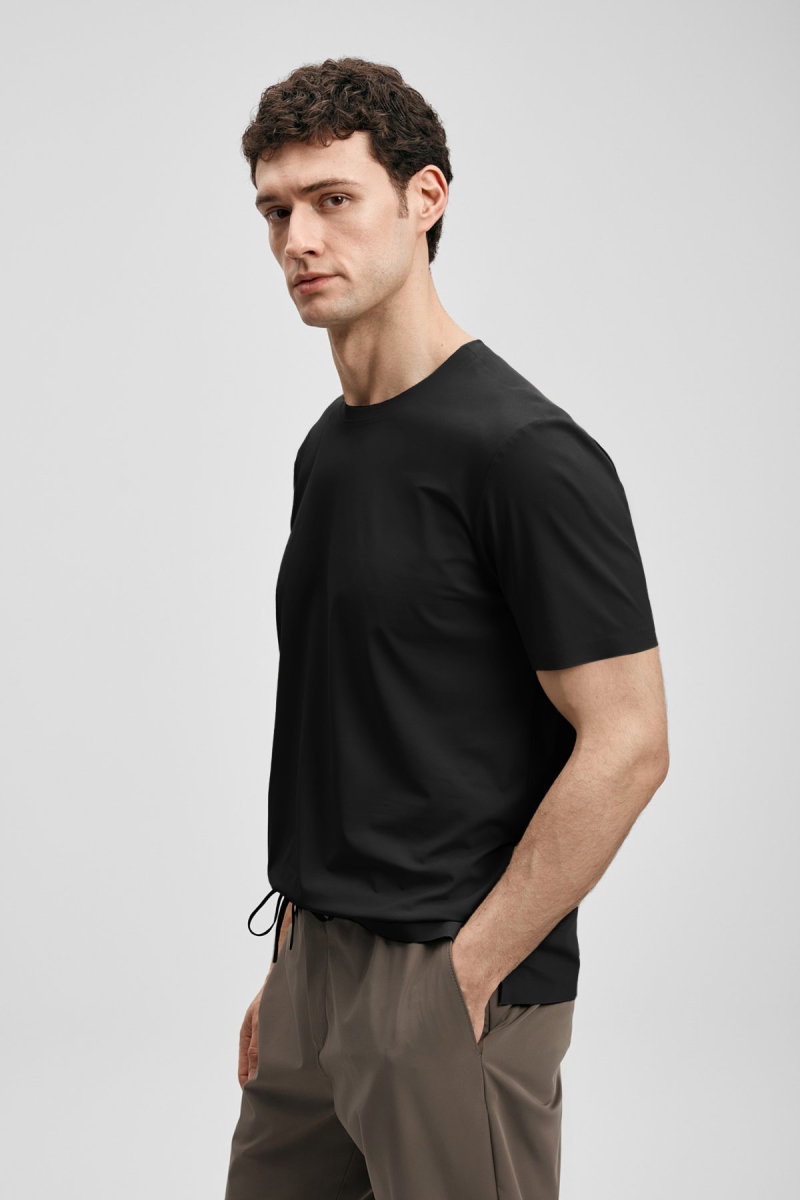 Lufian Erkek Nuvor Hi- Tech Performance Dikişsiz T-Shirt 111020319 Siyah - 3