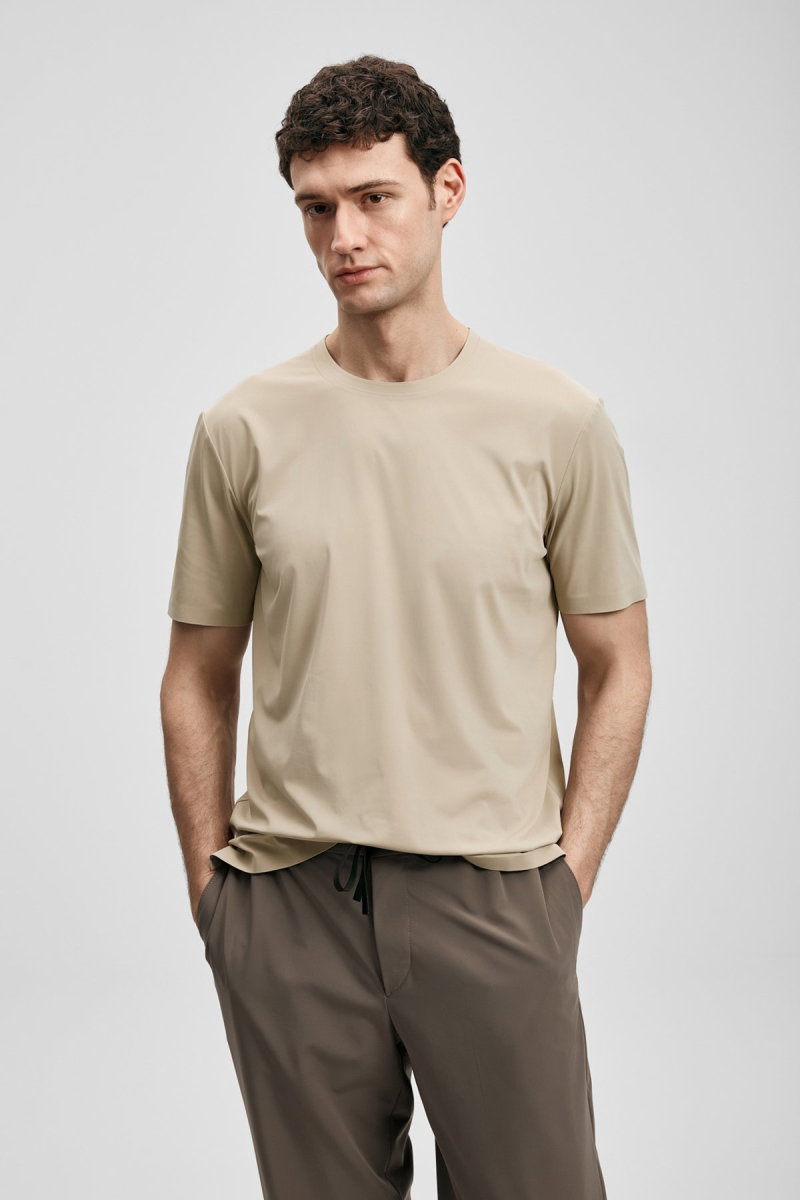 Lufian Erkek Nuvor Hi- Tech Performance Dikişsiz T-Shirt 111020319 Toprak - 3