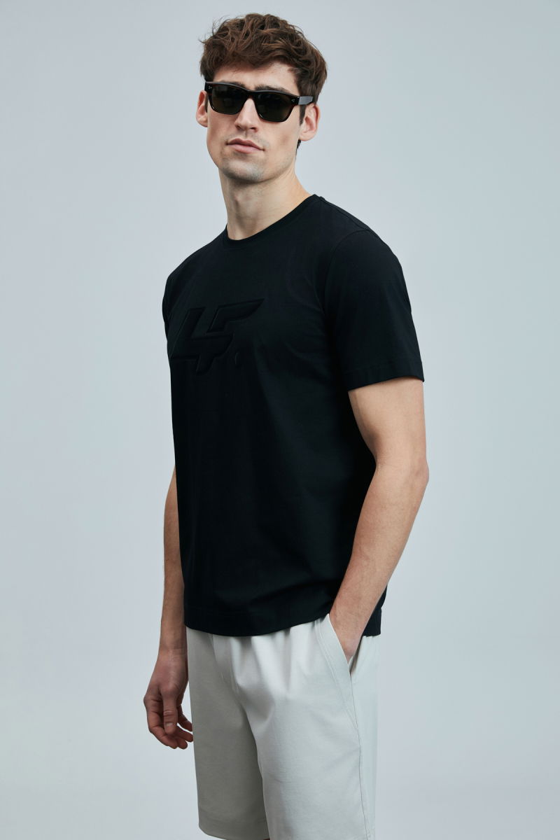 Lufian Erkek Onıx Modern Grafik T-Shirt 111020243 Siyah - 3