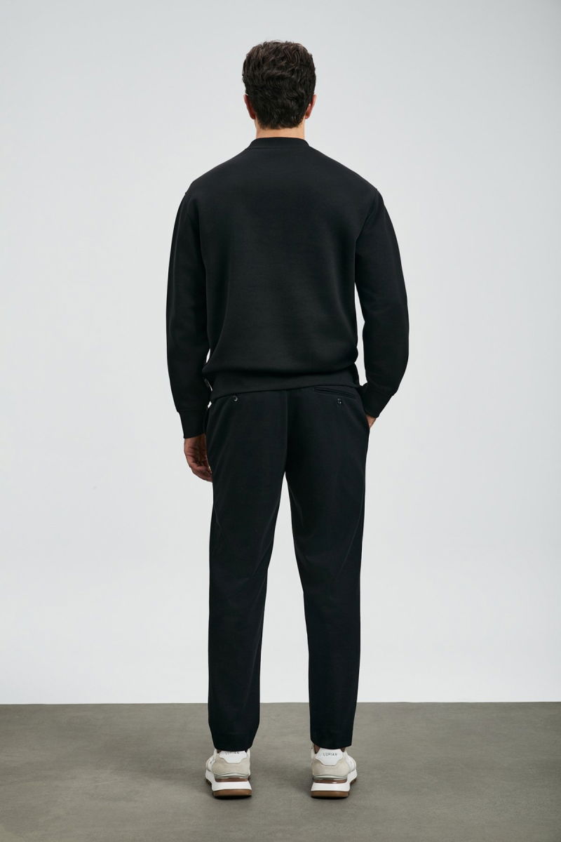 Lufian Erkek Oracle Sweatshirt 112030178 Siyah - 4