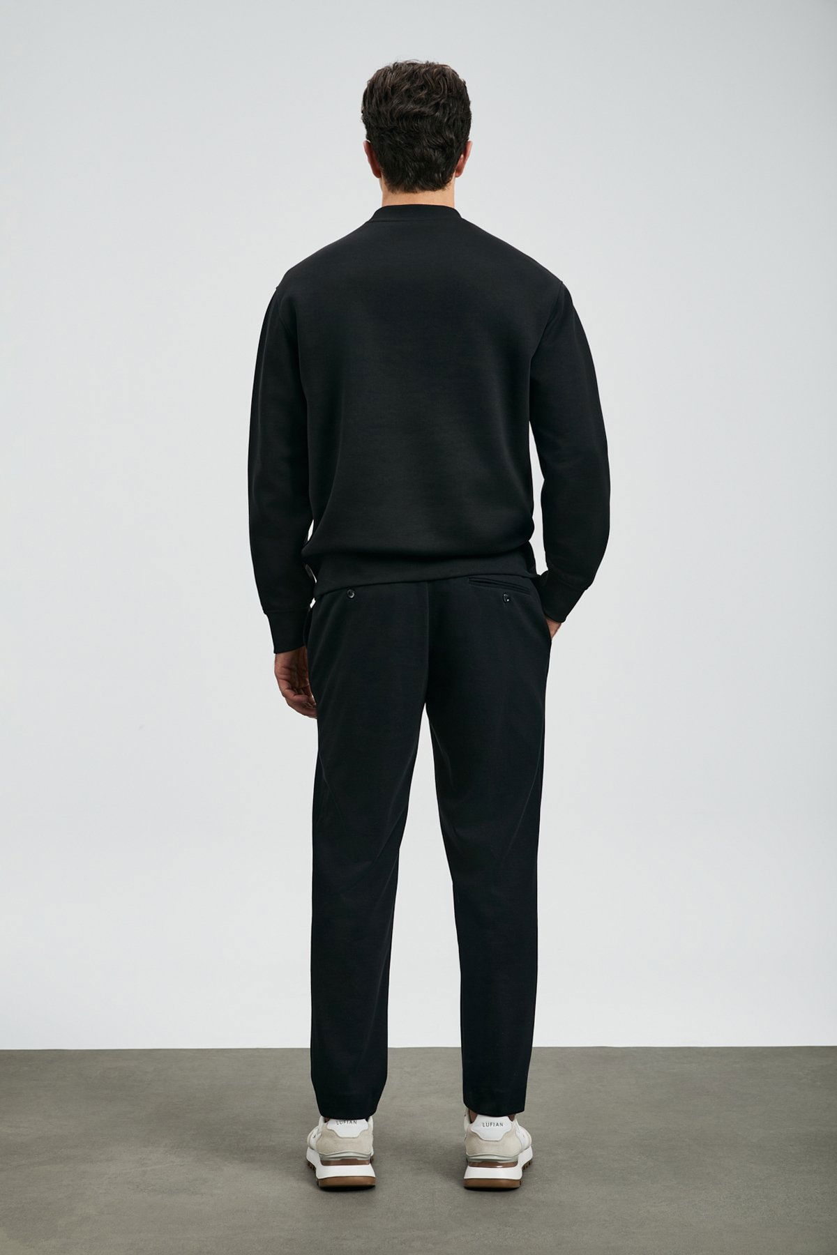Lufian Erkek Oracle Sweatshirt 112030178 Siyah - 4