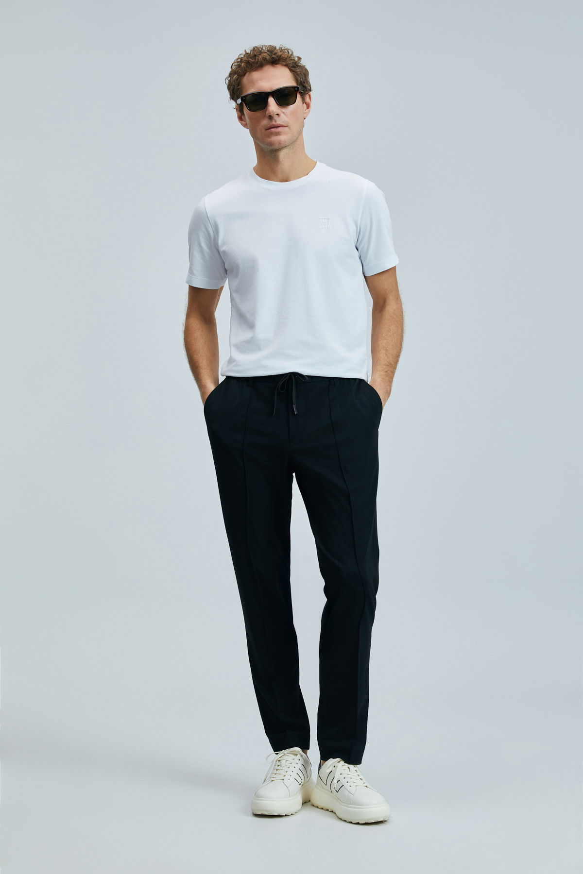 Lufian Erkek Pablo Modern Grafik T-Shirt 111020265 Beyaz - 2