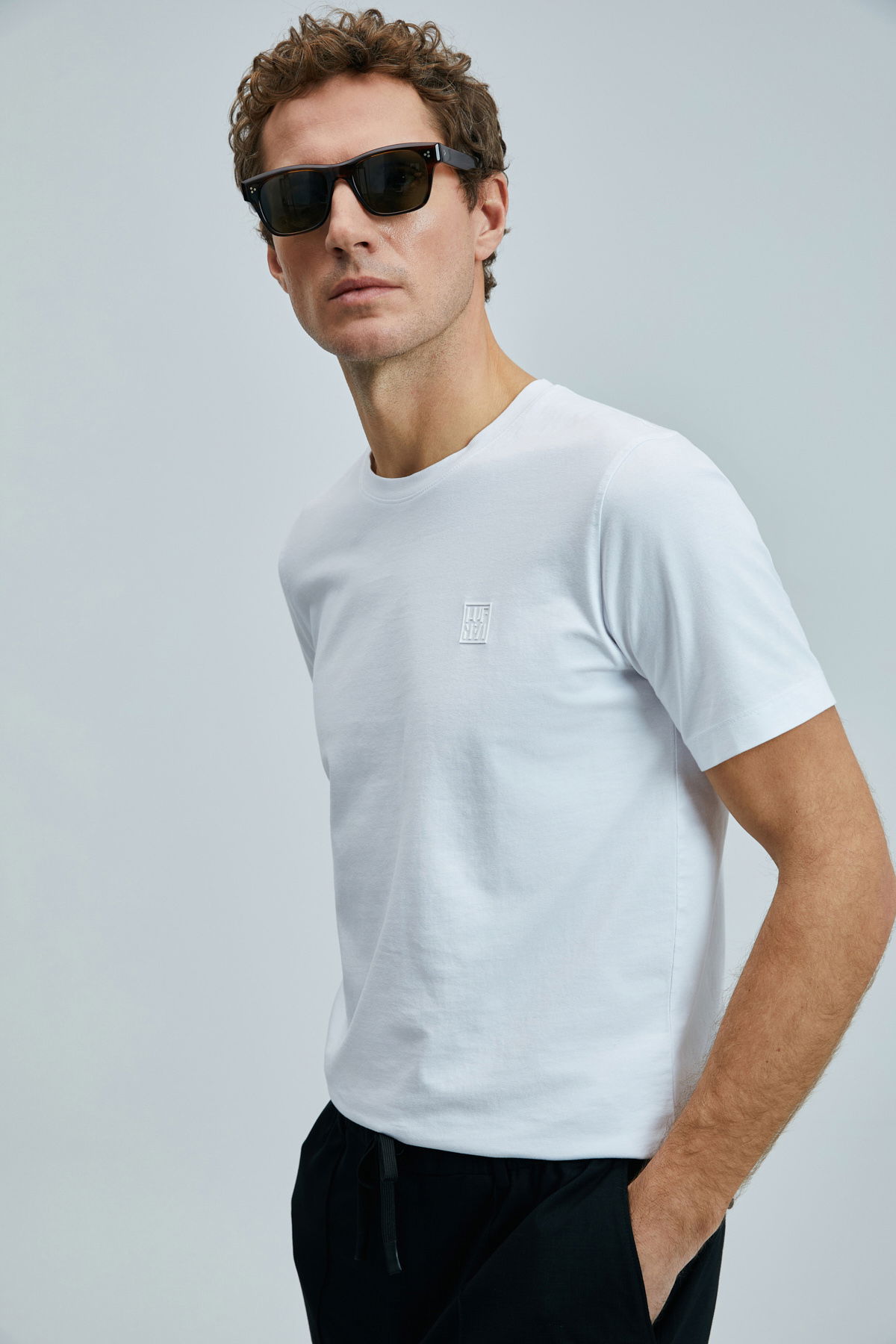Lufian Erkek Pablo Modern Grafik T-Shirt 111020265 Beyaz - 3