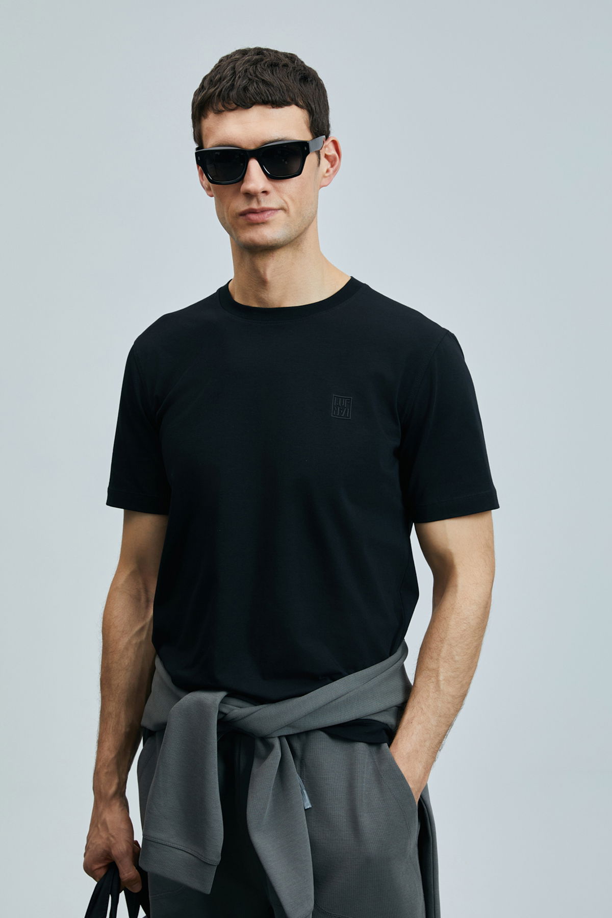 Lufian Erkek Pablo Modern Grafik T-Shirt 111020265 Siyah - 2