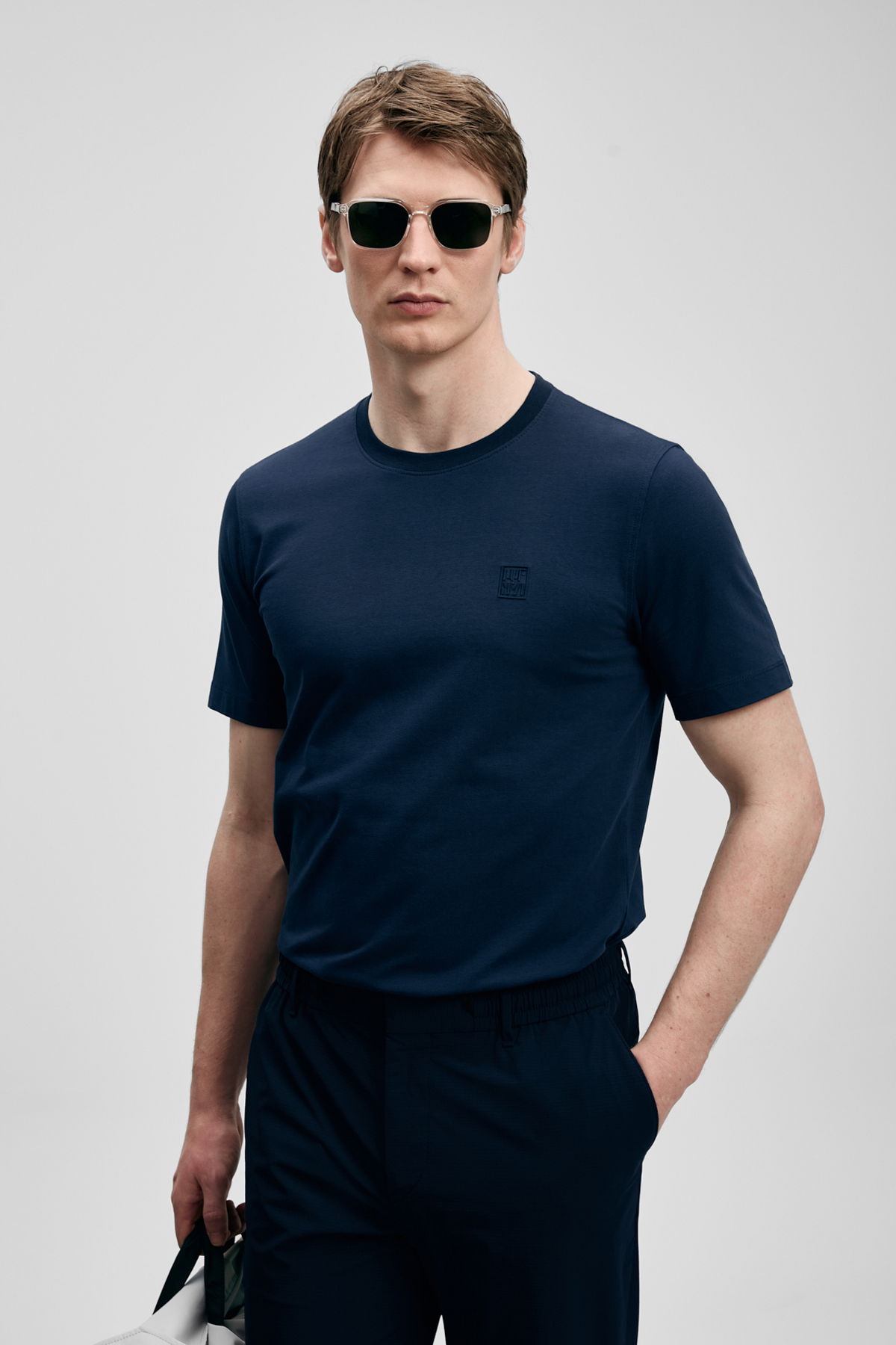 Lufian Erkek Pablo Modern Grafik T-Shirt 111020318 Lacivert - 2