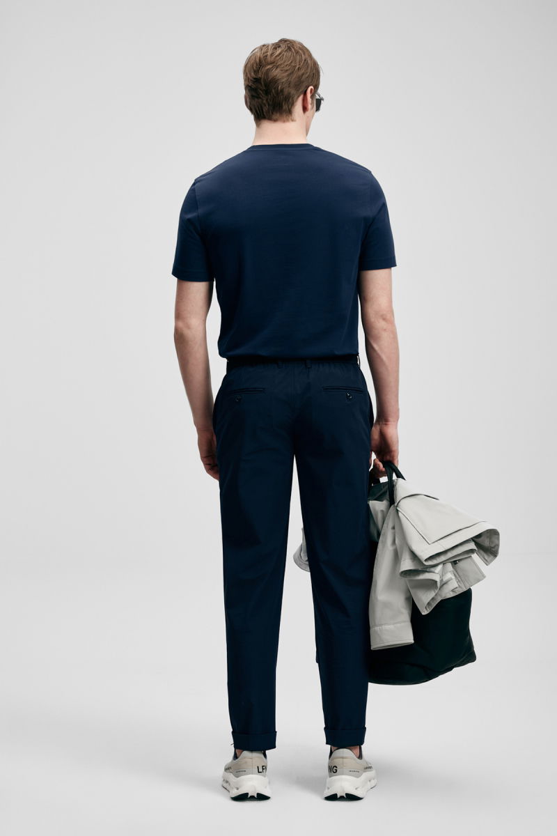 Lufian Erkek Pablo Modern Grafik T-Shirt 111020318 Lacivert - 4