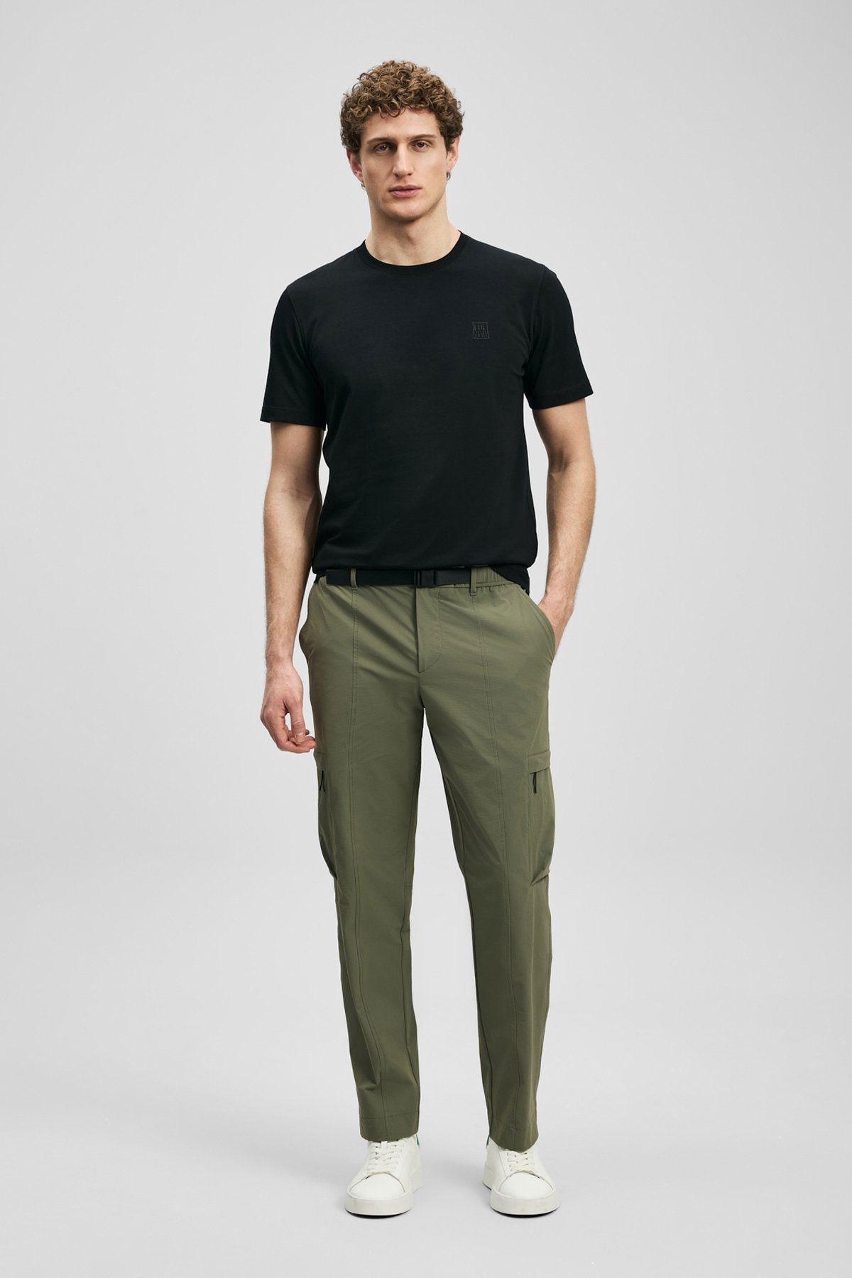 Lufian Erkek Pablo Modern Grafik T-Shirt 111020318 Siyah - 2