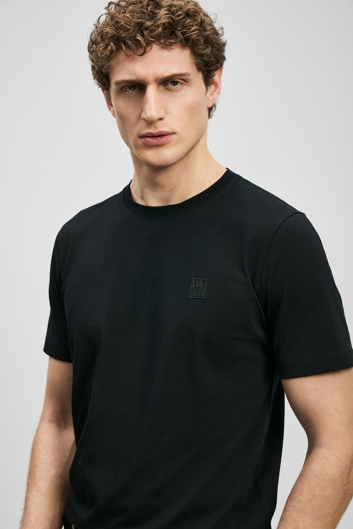 Lufian Erkek Pablo Modern Grafik T-Shirt 111020318 Siyah - 3