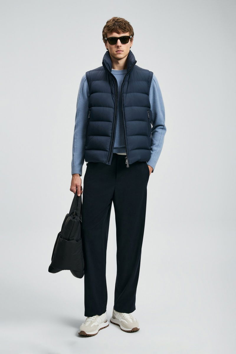 Lufian Erkek Peter Kaz Tüyü Yelek 112130028 Lacivert - Lufian