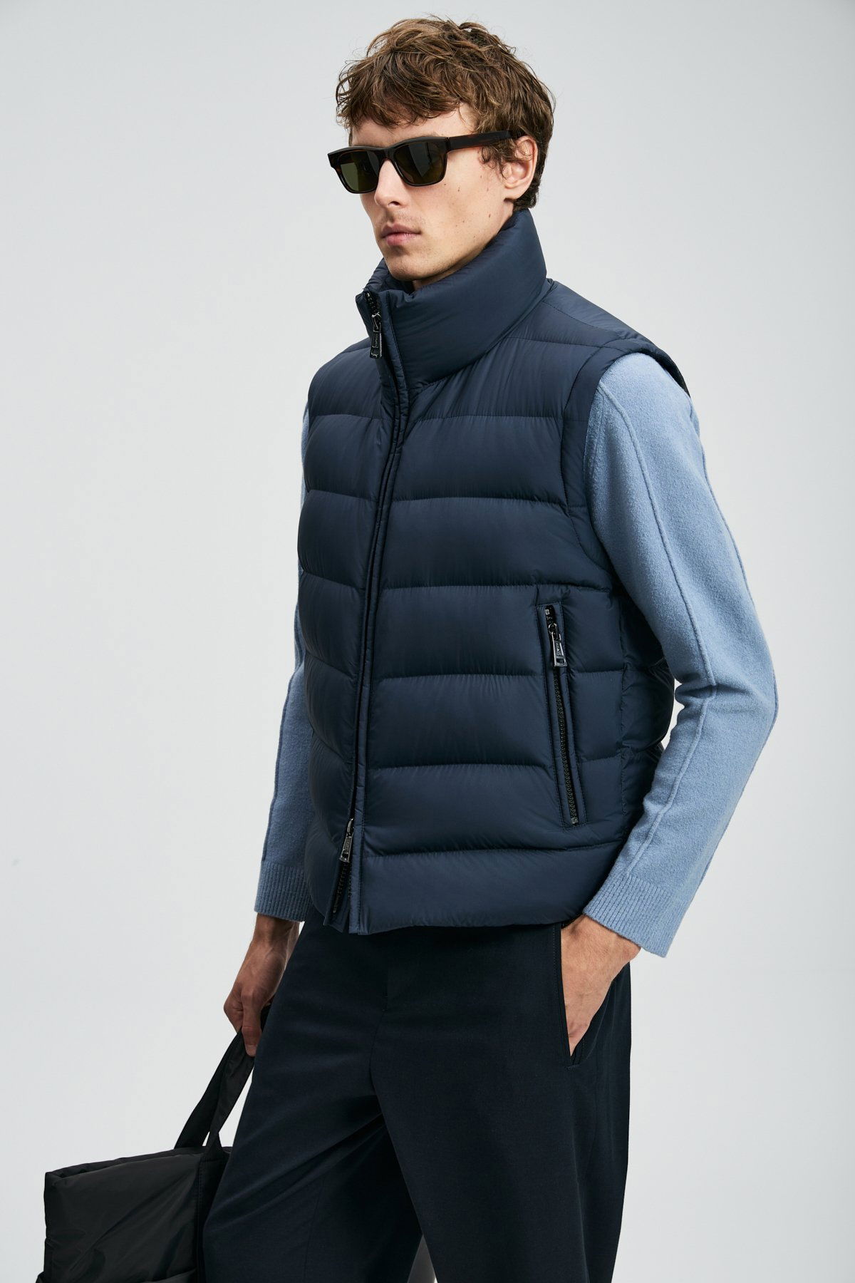 Lufian Erkek Peter Kaz Tüyü Yelek 112130028 Lacivert - 2