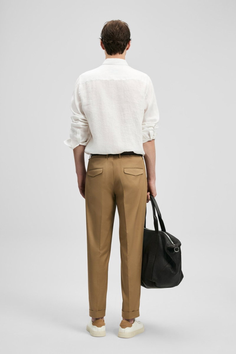 Lufian Erkek Pitaya Comfort Fit Keten Gömlek 111010654 Beyaz - 4