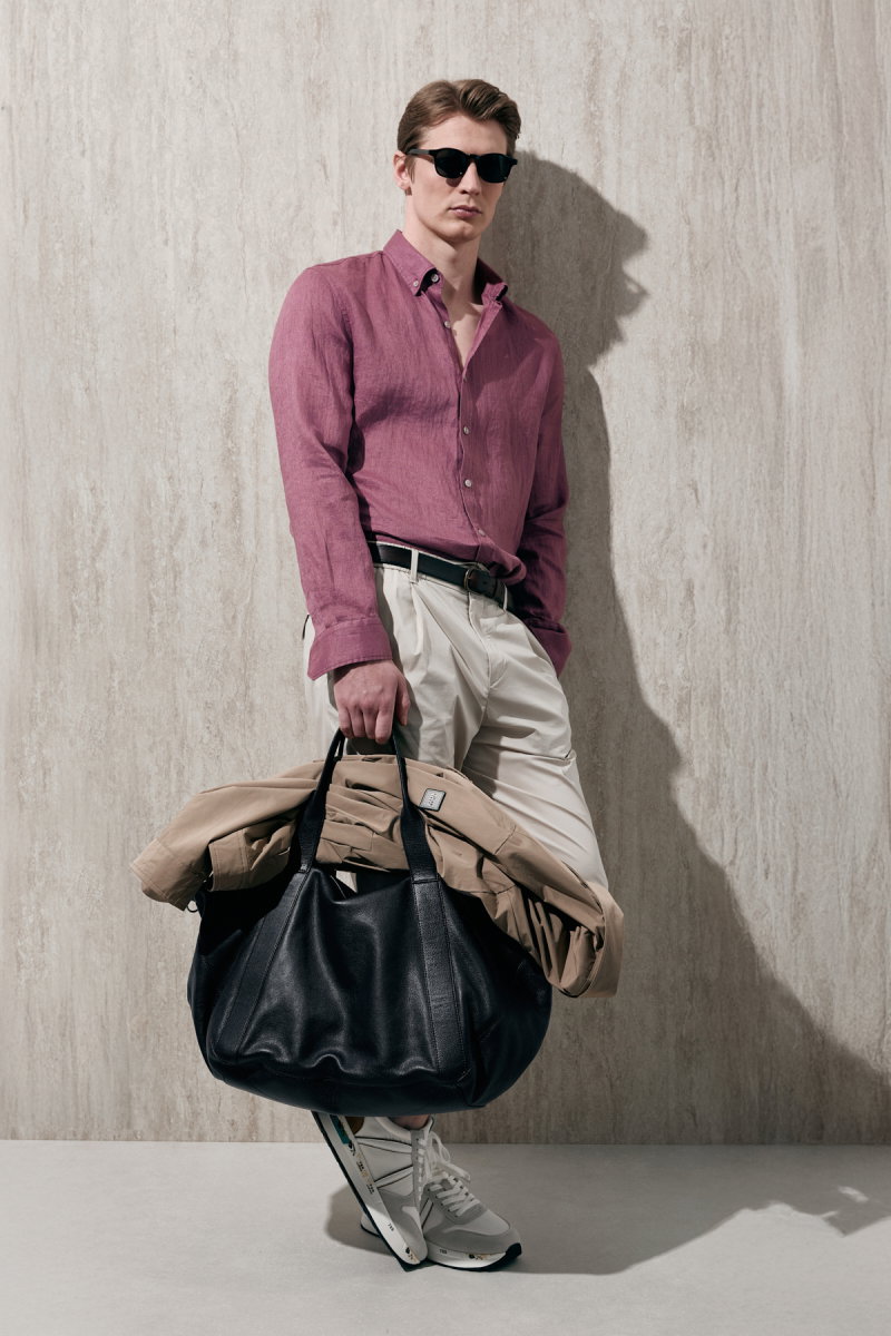 Lufian Erkek Pitaya Comfort Fit Keten Gömlek 111010654 Gül Kurusu - 2