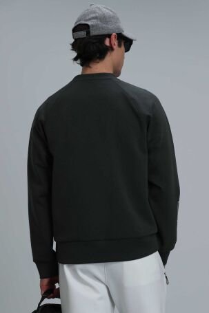 Lufian Erkek Range Sweatshirt 112030119 Koyu Yeşil - 4