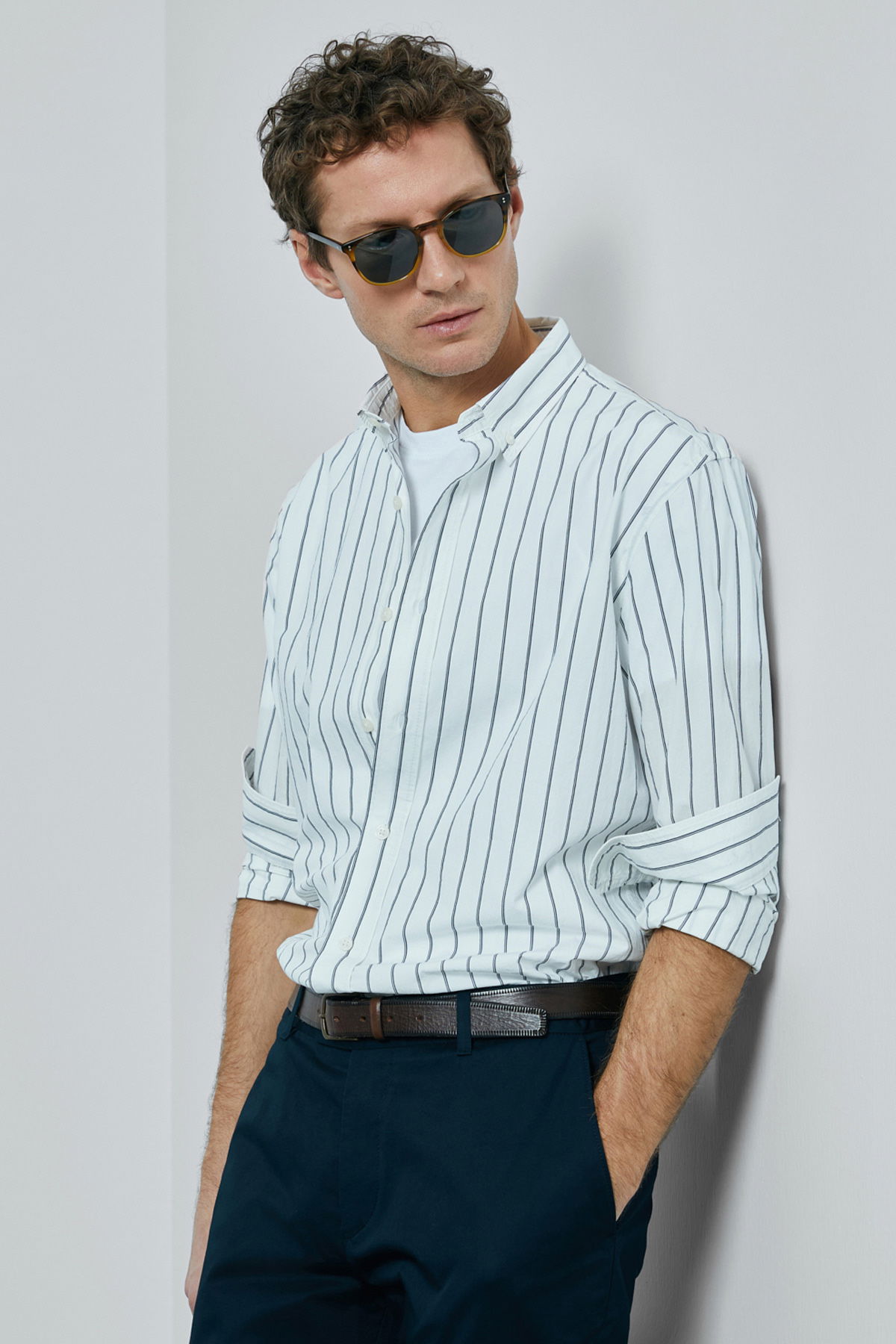 Lufian Erkek Regular Fit Nıcer Basic Gömlek 111010639 Lacivert - 3