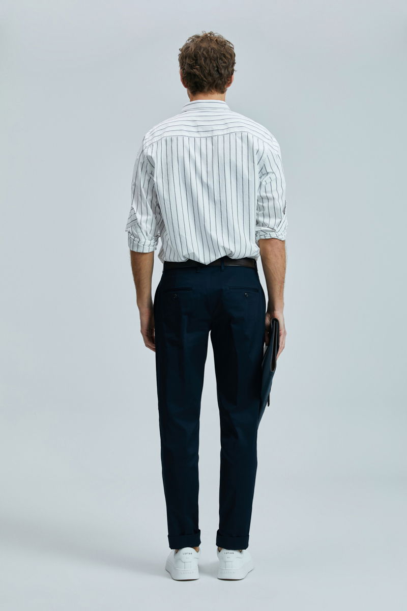 Lufian Erkek Regular Fit Nıcer Basic Gömlek 111010639 Lacivert - 4