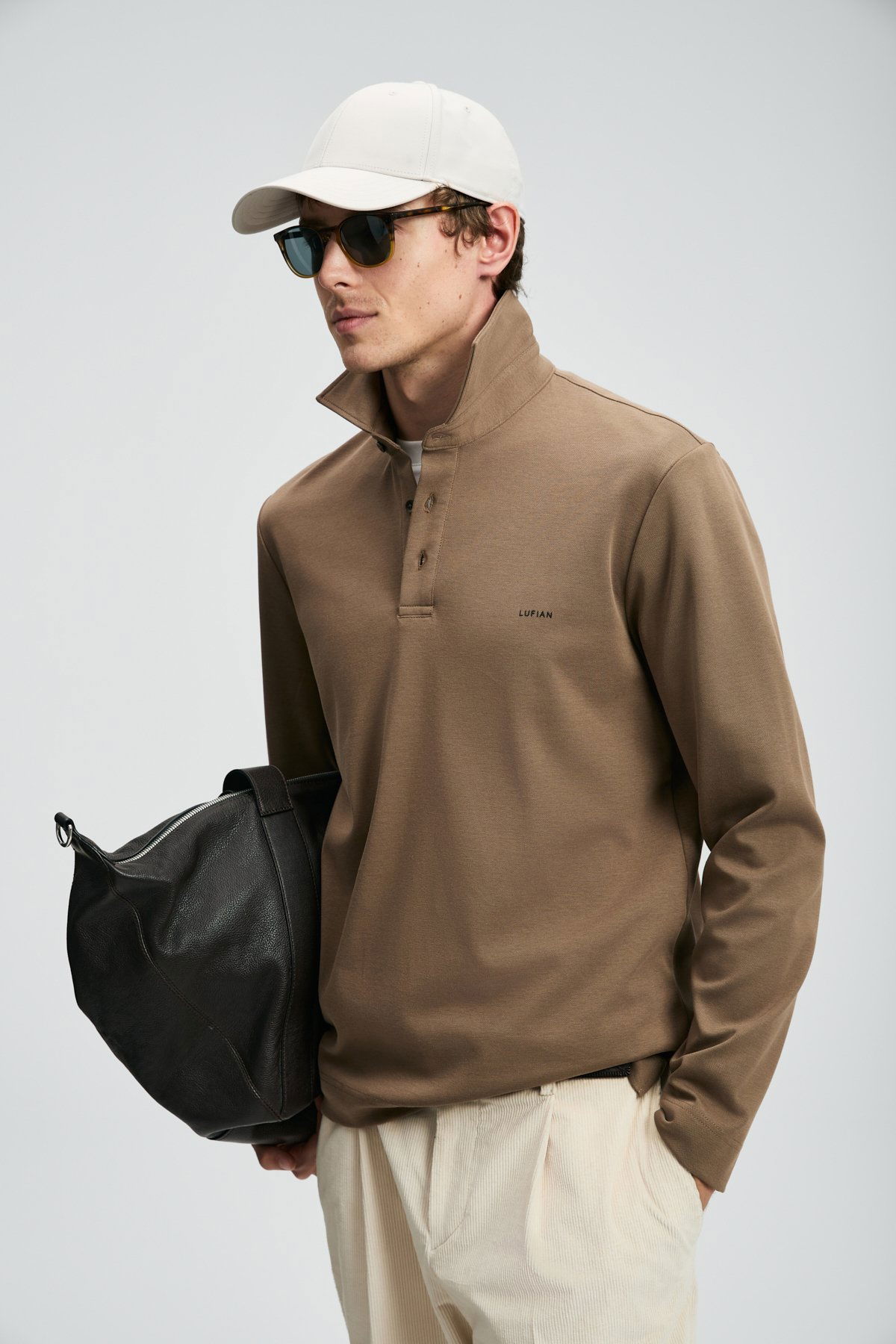 Lufian Erkek Rocky Smart Polo T-Shirt 112040044 Deve Tüyü - 1