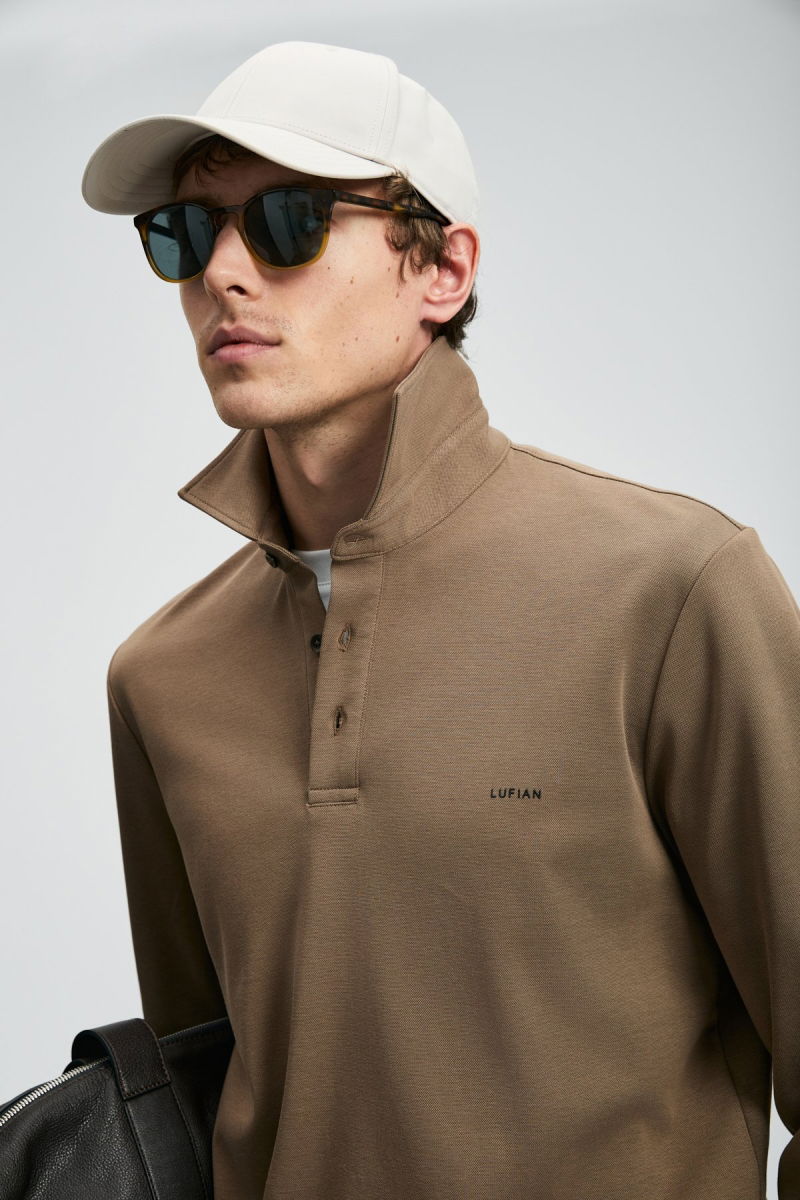 Lufian Erkek Rocky Smart Polo T-Shirt 112040044 Deve Tüyü - 3