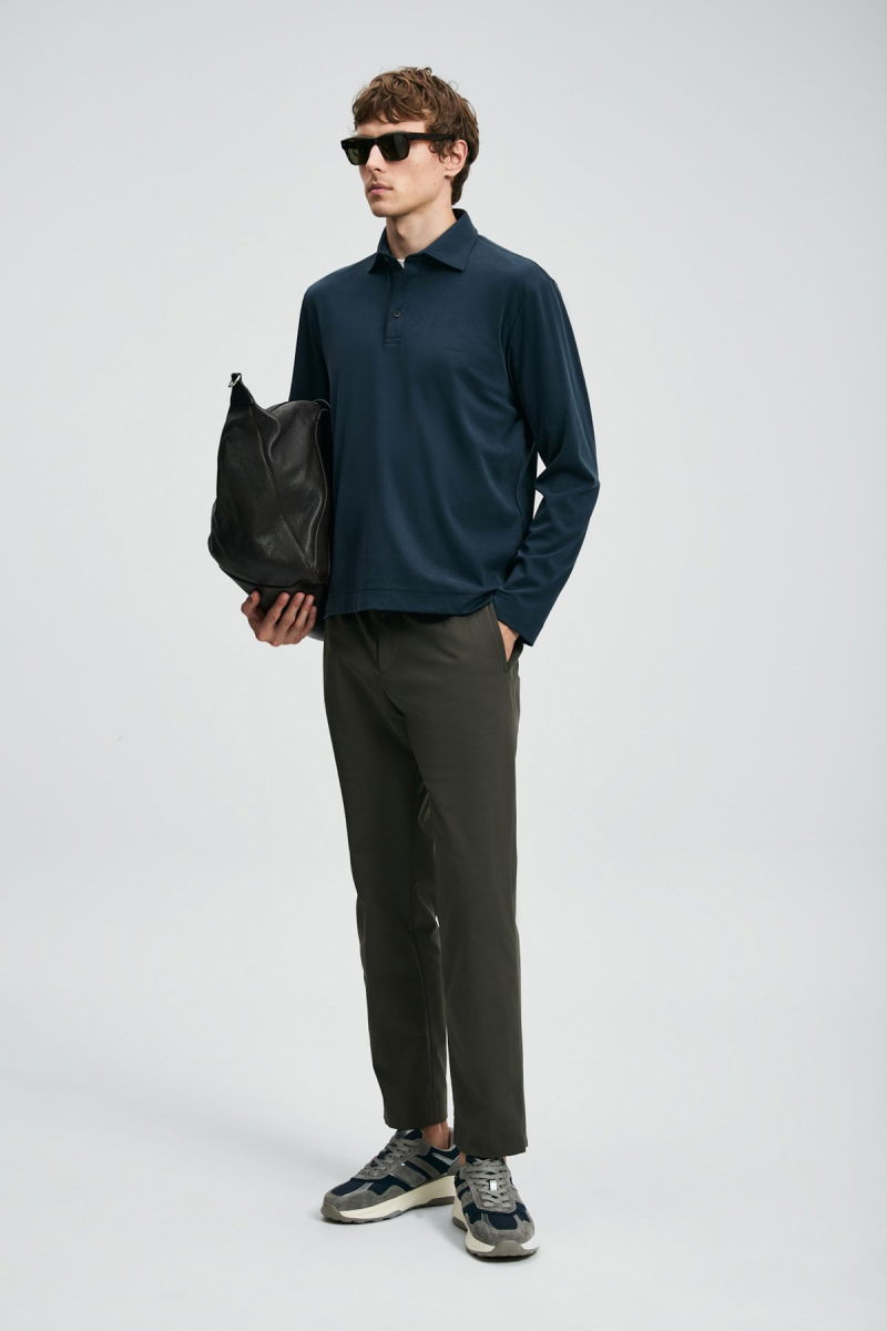 Lufian Erkek Rocky Smart Polo T-Shirt 112040044 Lacivert - 3