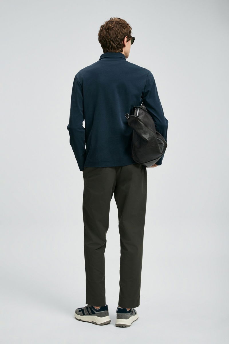 Lufian Erkek Rocky Smart Polo T-Shirt 112040044 Lacivert - 4