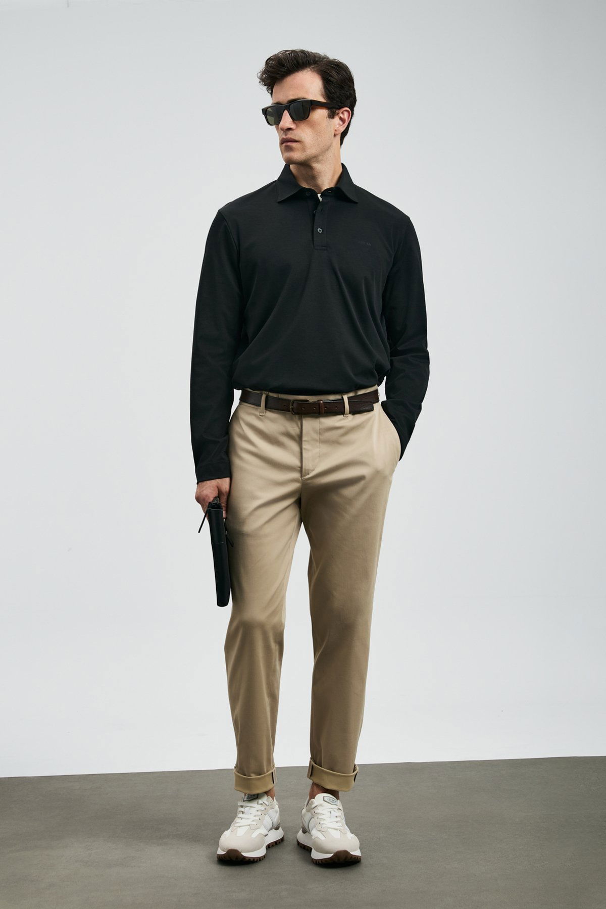 Lufian Erkek Rocky Smart Polo T-Shirt 112040044 Siyah - 2