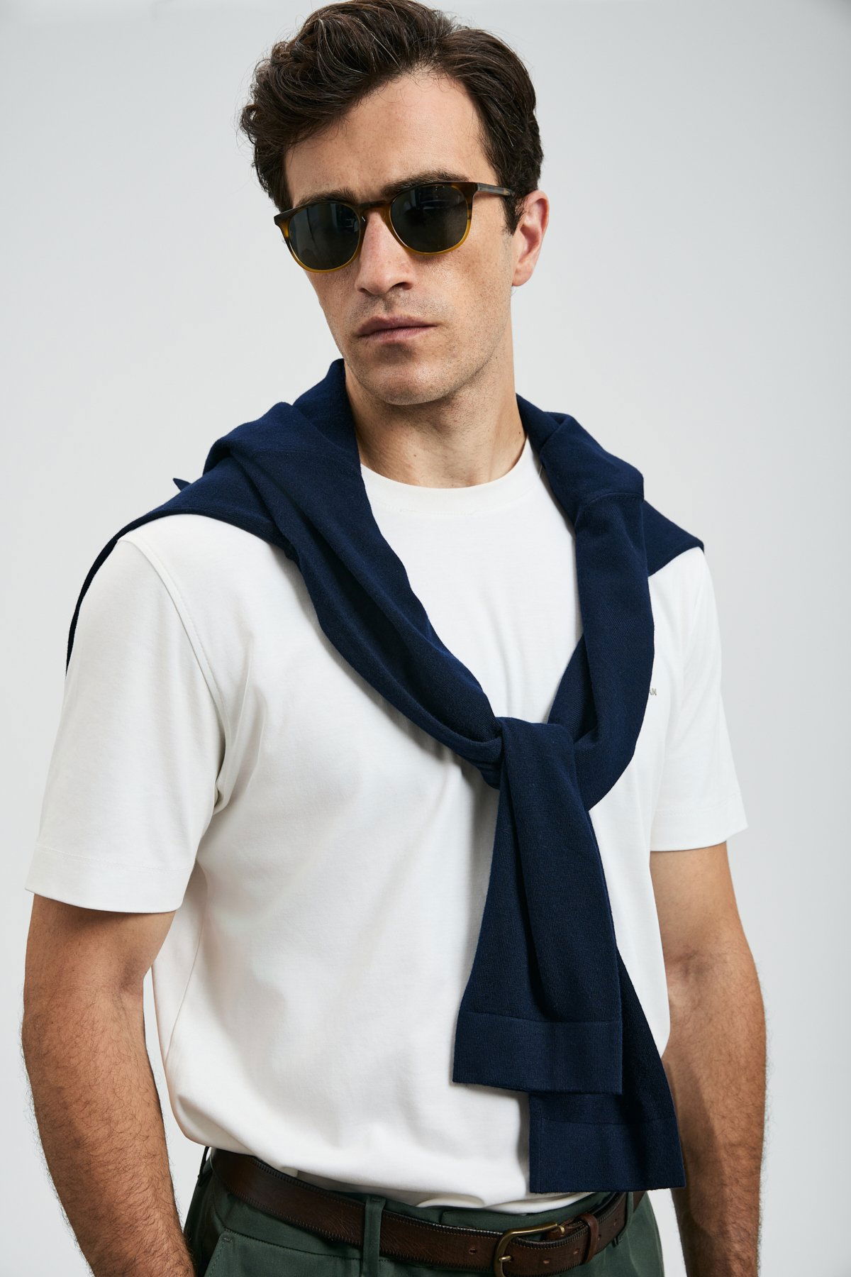 Lufian Erkek Roland Basic T-Shirt 112020058 Kırık Beyaz - 3