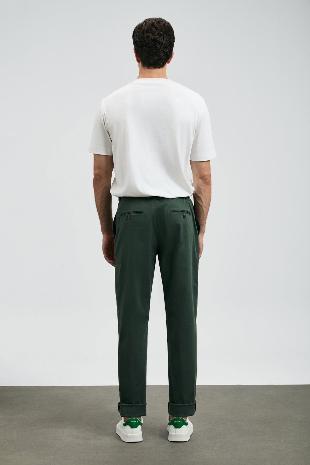 Lufian Erkek Roland Basic T-Shirt 112020058 Kırık Beyaz - 4